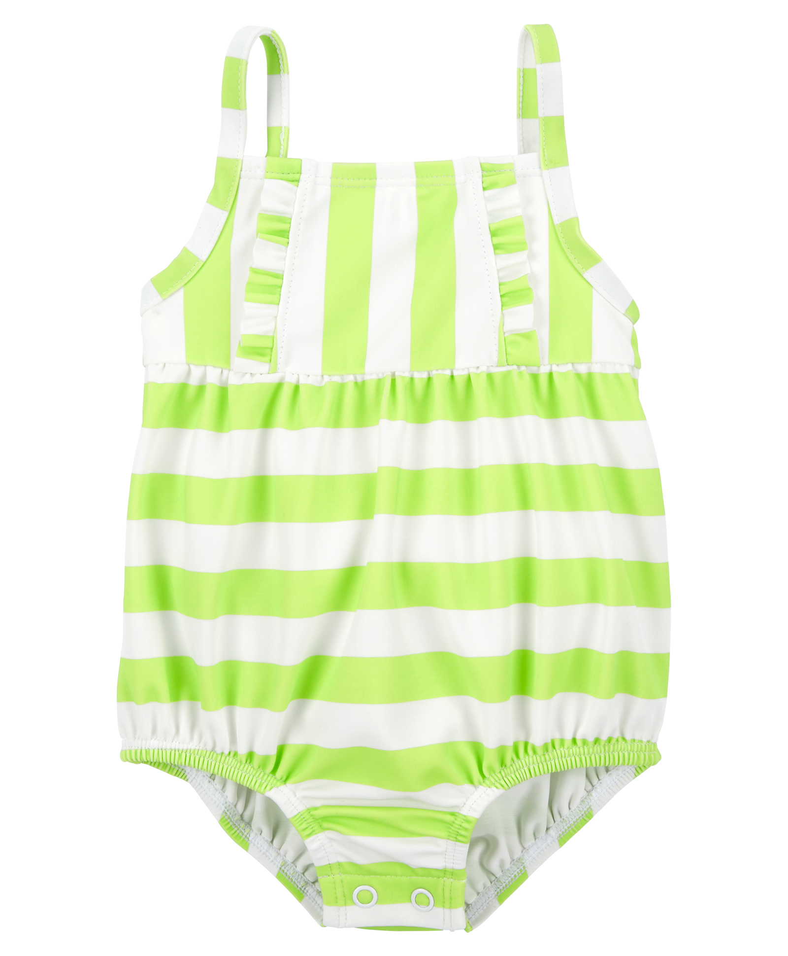 Carter's Ruffle Striped 1-Piece Swimsuit - Green-picture-17