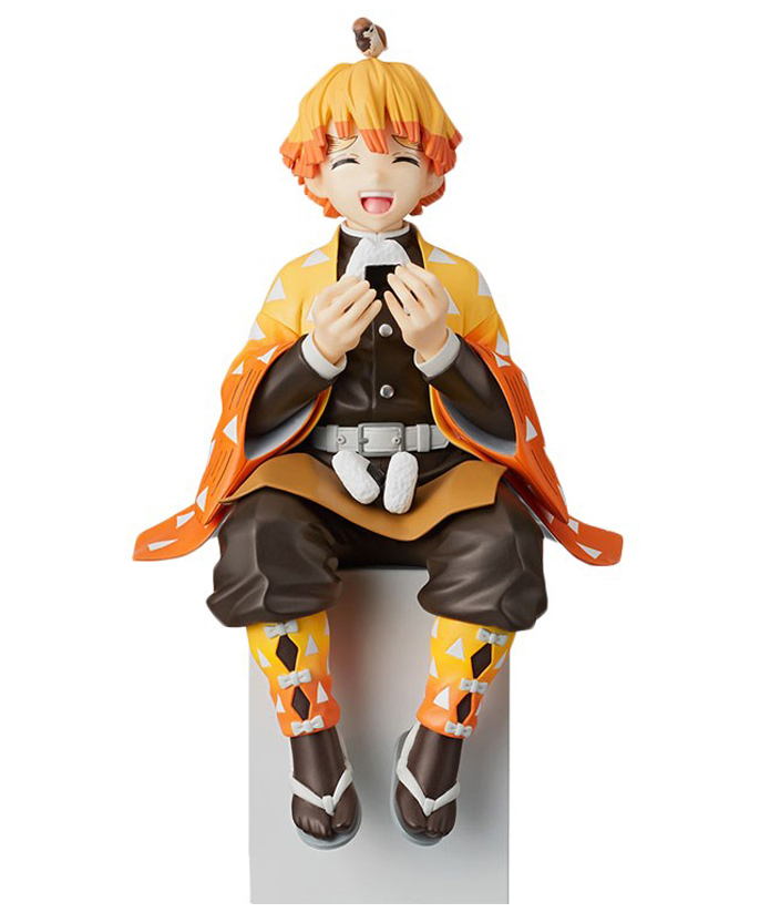 awestuffs Zenitsu Demon Slayer Sitting Action Figure Limited Edition for Car Dashboard Decoration Cake Office Desk  Study Table Height 14 cm-picture-26