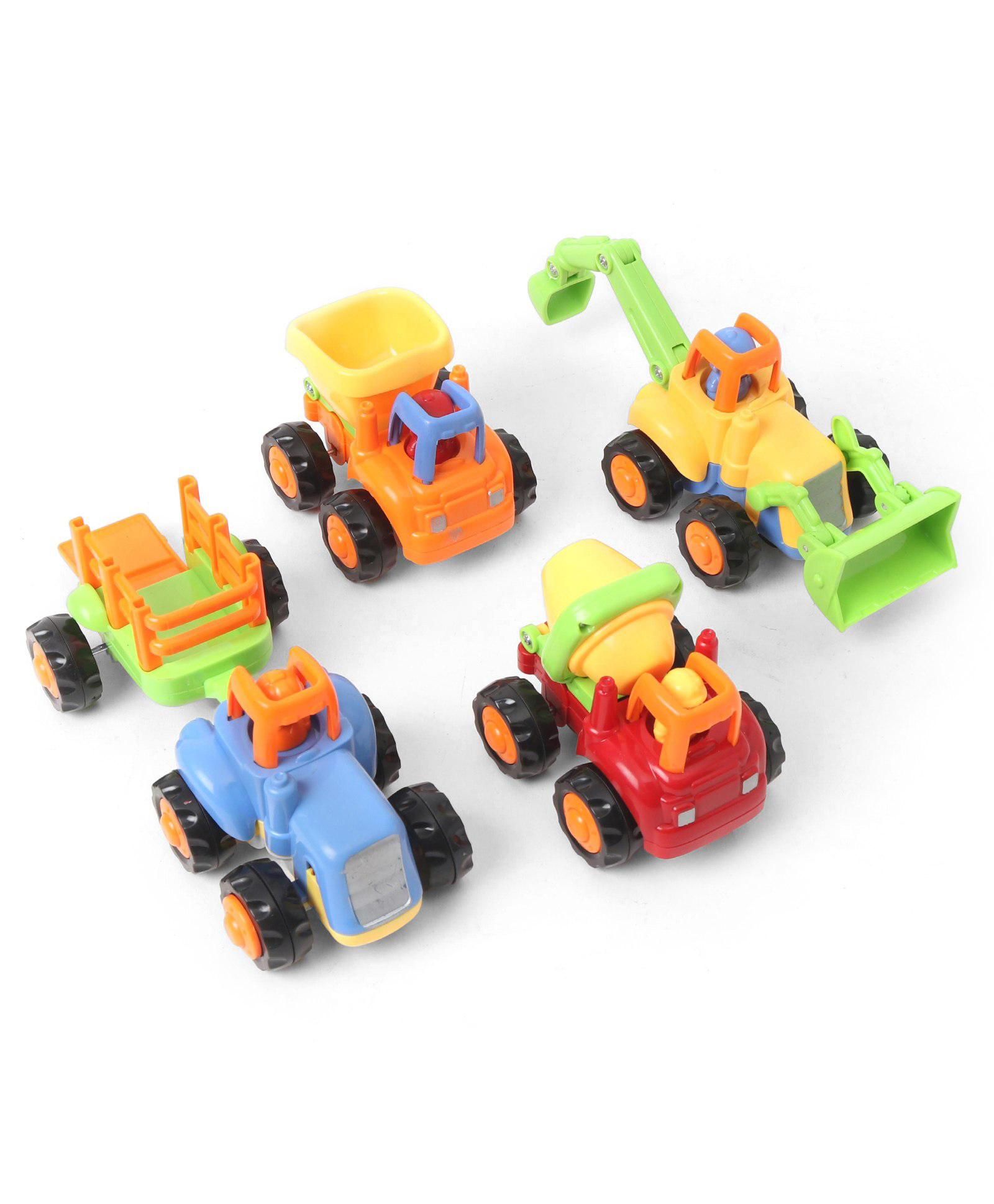 PLUSPOINT Tots Free Wheel Vola Contruction Series Pack of 6- Multicolor-picture-49