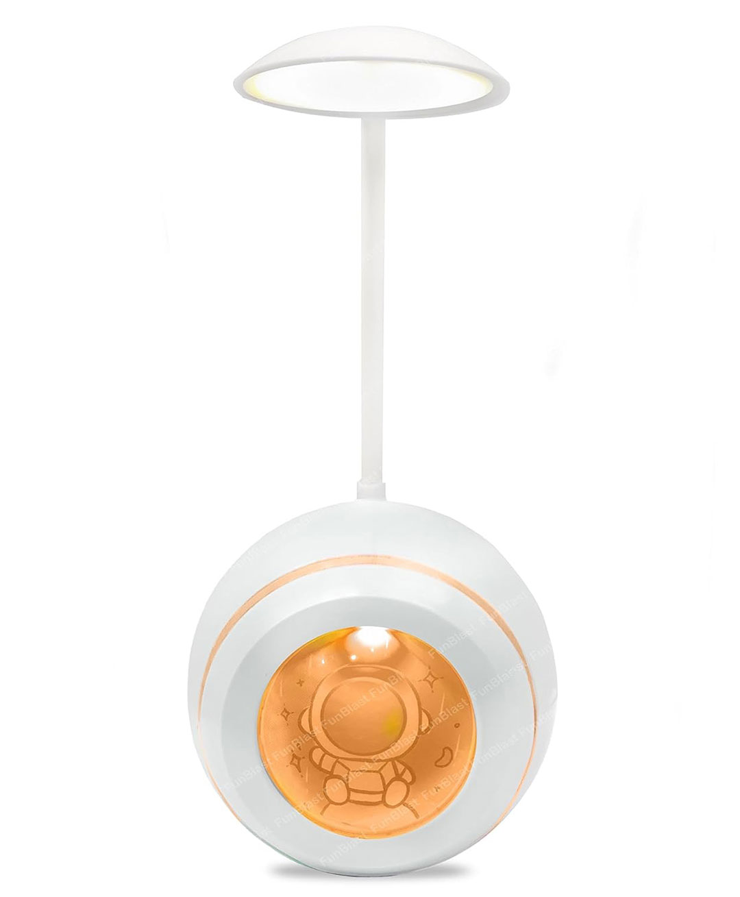 FunBlast Astronaut Theme Table LED Lamp with Eraser and Sharpener - White-image-20