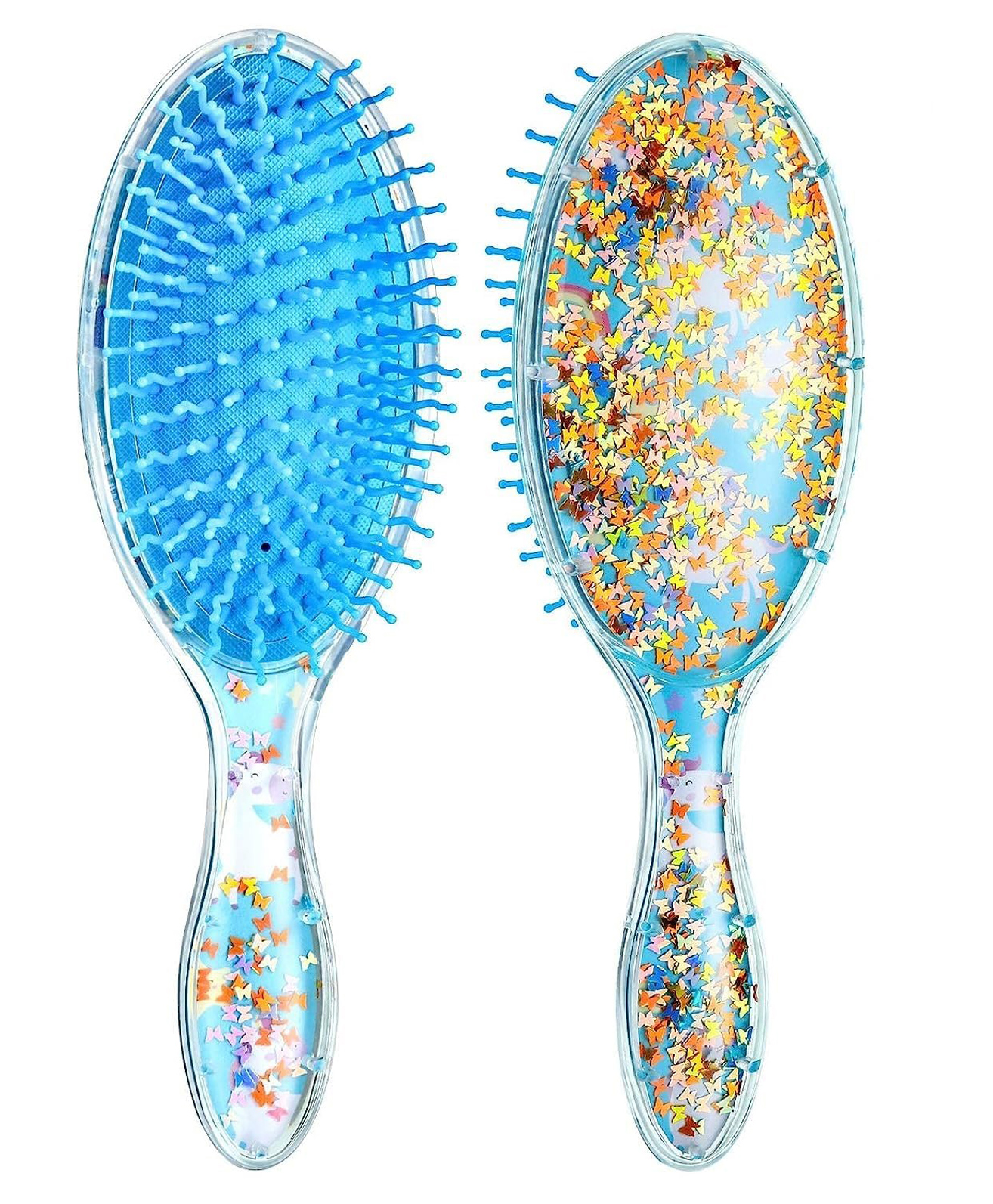 FunBlast Oval Shape Glitter Hair Comb for Girls1 Pc Random Color-image-26