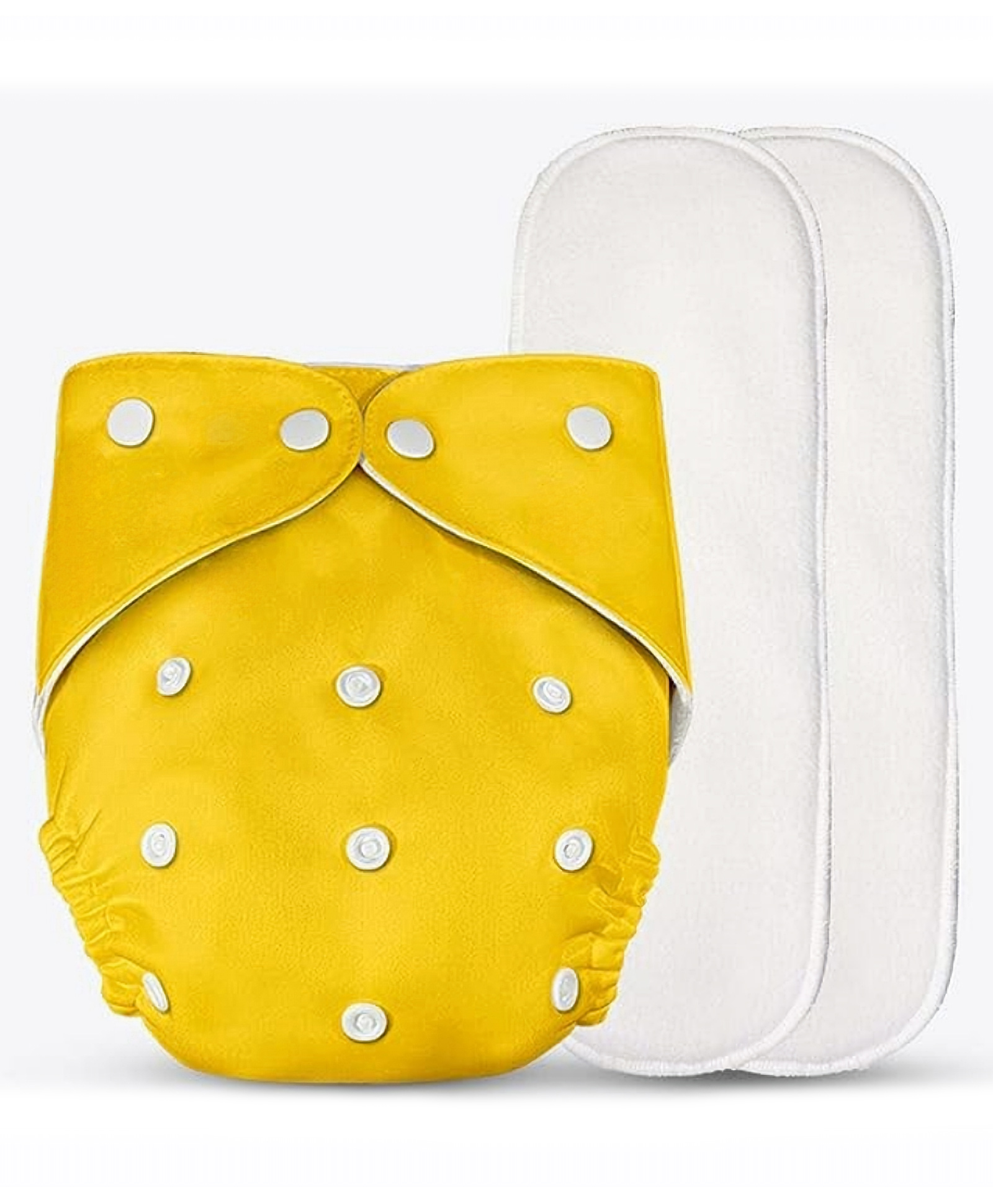 Deedry Cloth Diapers Reusable With 2 Insert - Yellow-picture-28
