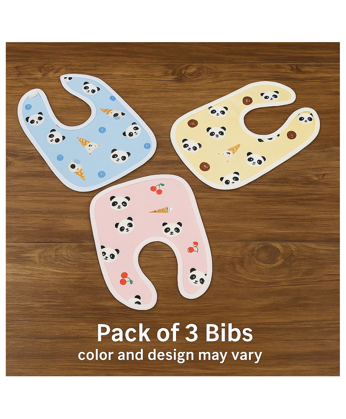 NeonateCare Waterproof Cotton Feeding Bibs Apron Reusable Durable Long Lasting for Babies (Pack of 3) (MultiColor) (Design may Vary)-image-3