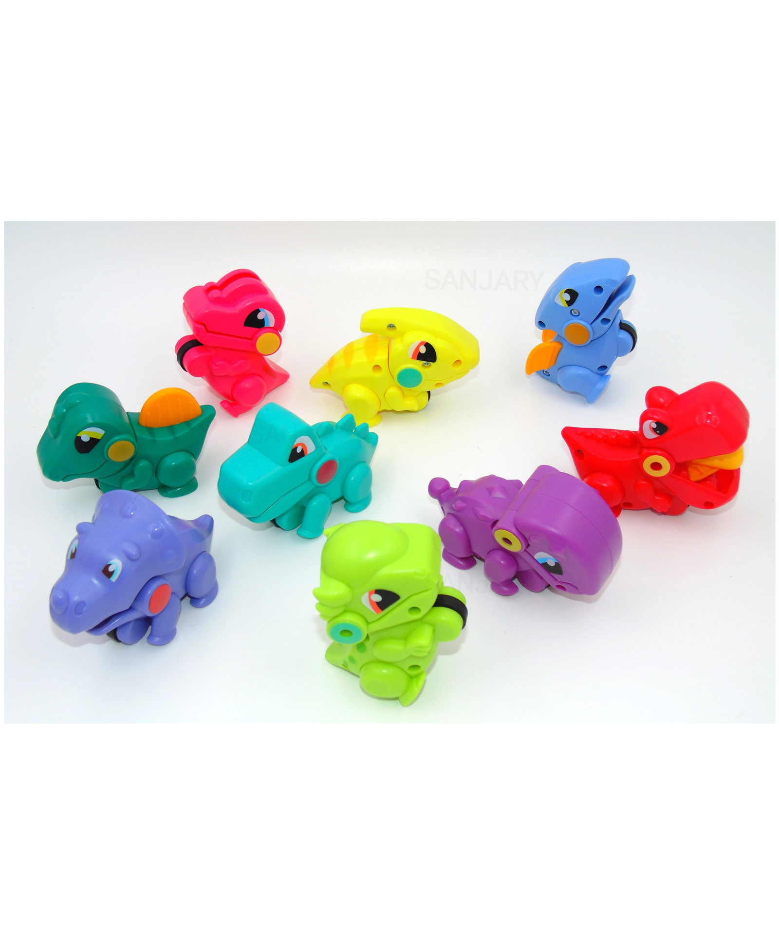 Sanjary Dinosaur Toys Pull Back Car - 9 PCS-picture-28