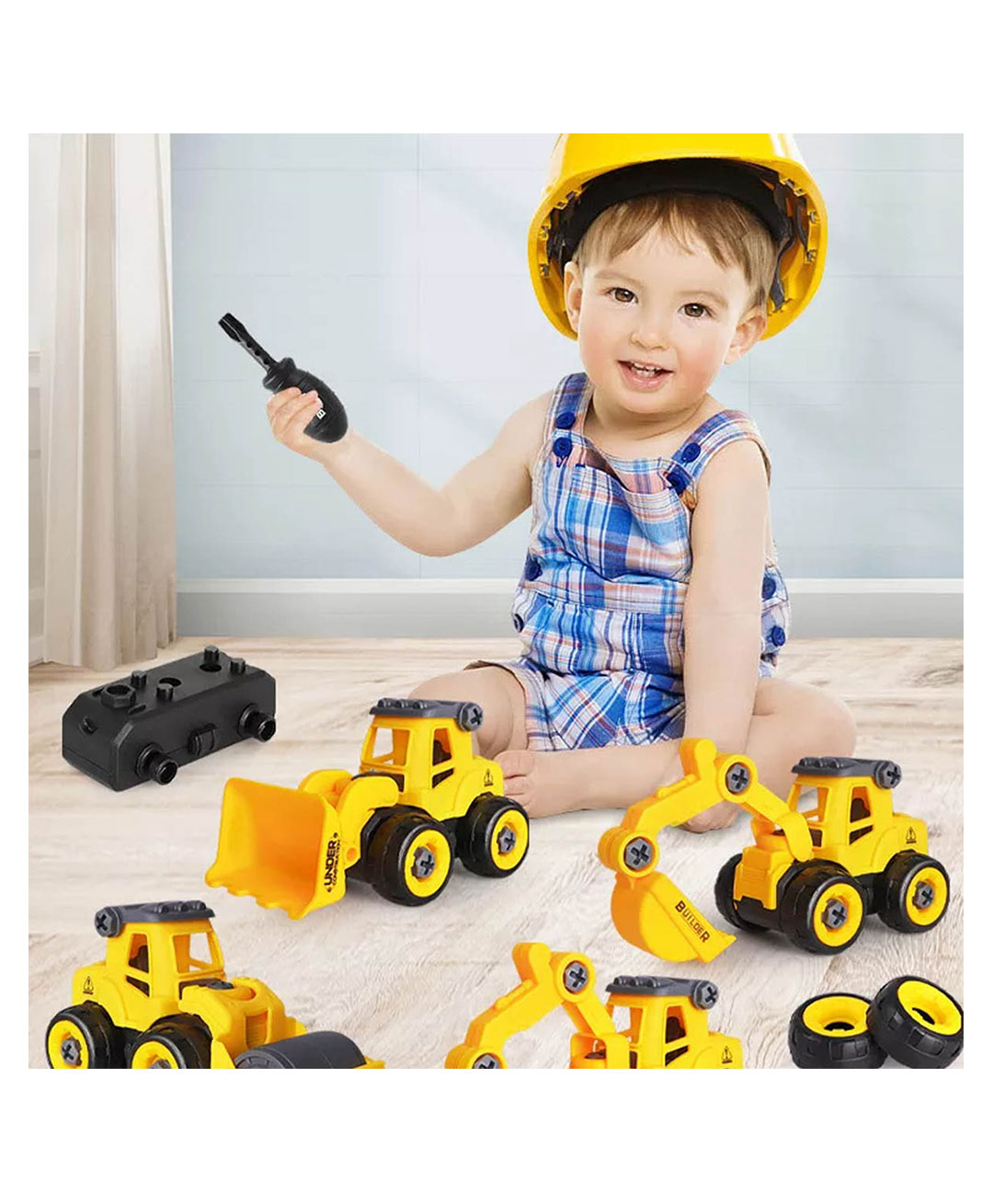 SVE DIY Take Apart Toys Construction Trucks with 1 Screwdriver Tools - Multicolor-picture-13