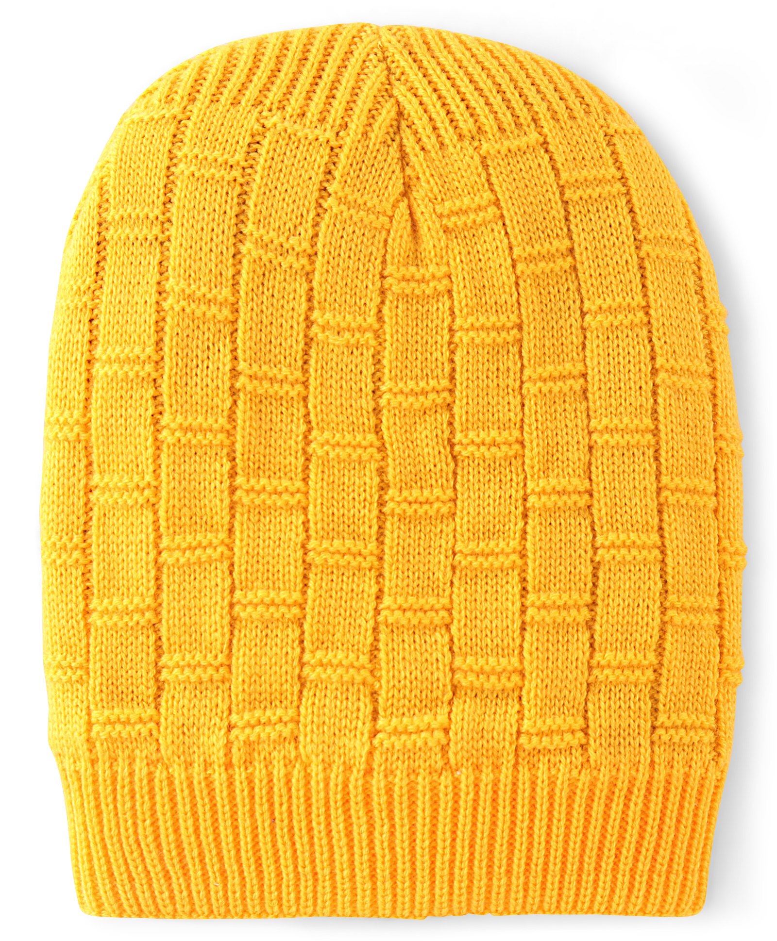 Pine Kids Cable Knit Woollen Cap Yellow - Diameter 14 cm-picture-24
