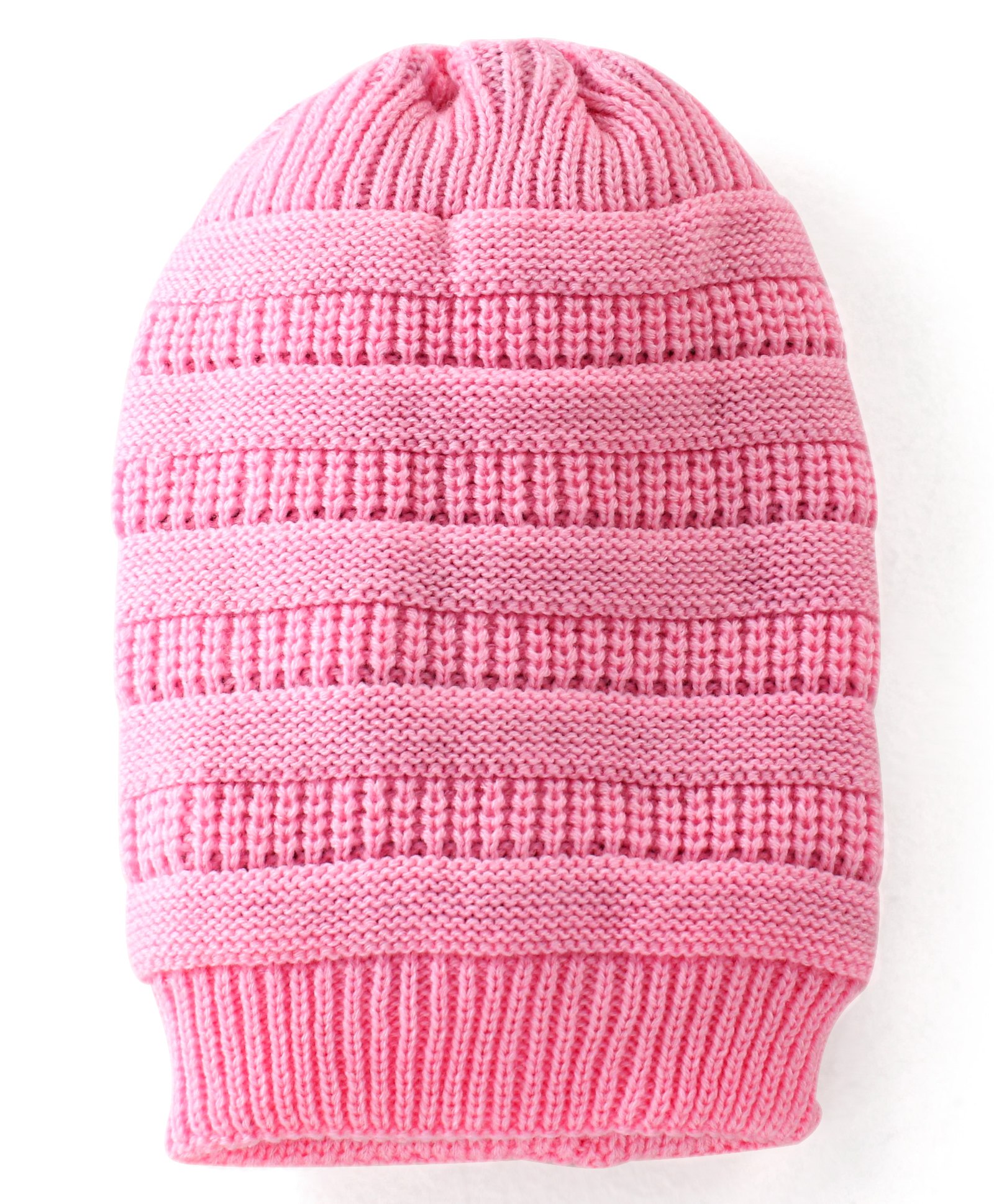Pine Kids Knitted Woollen Cap Pink - Diameter 11 cm-image-48
