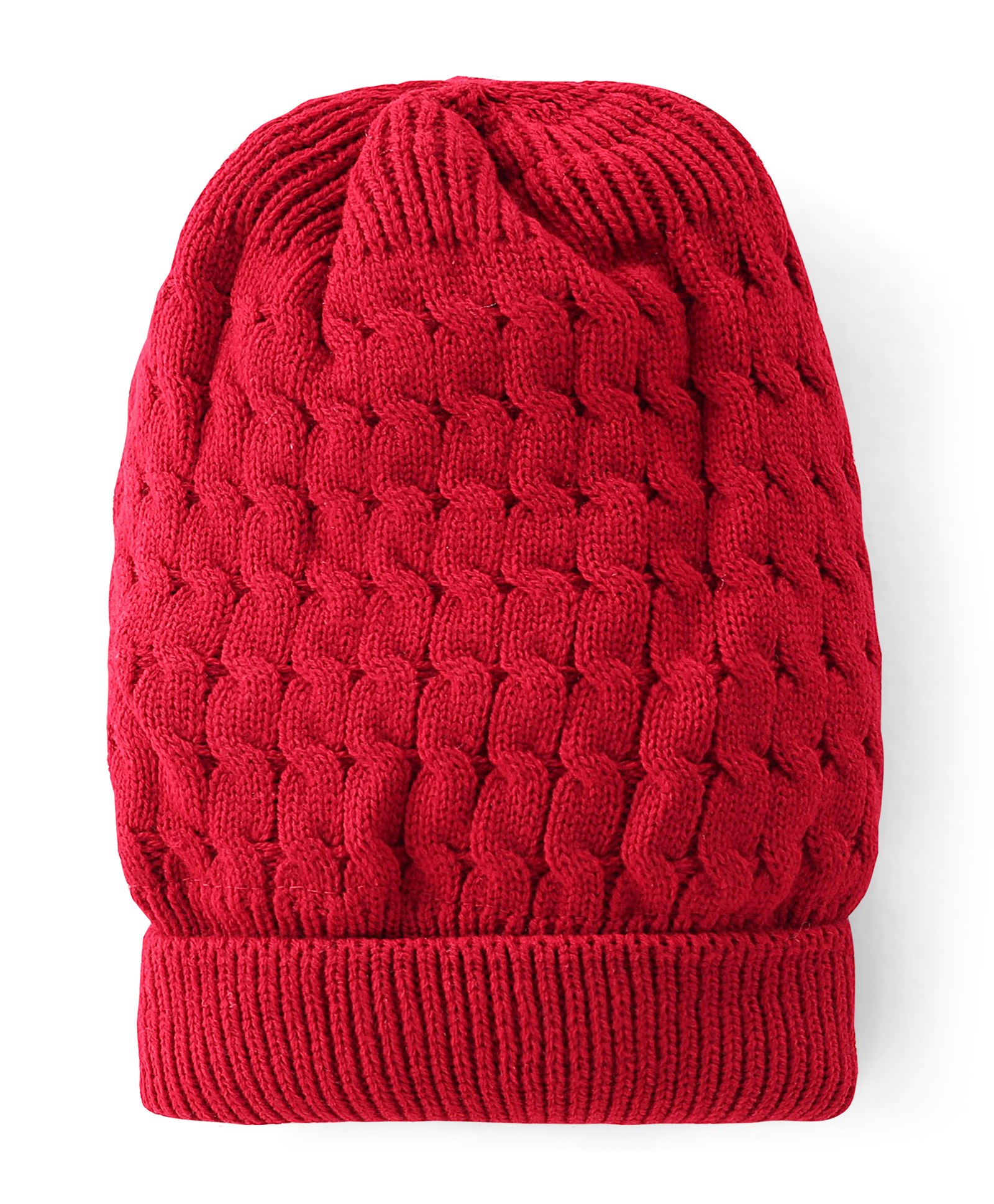 Pine Kids Woollen Beanie Cap Maroon - Diameter 12.5 cm-image-0