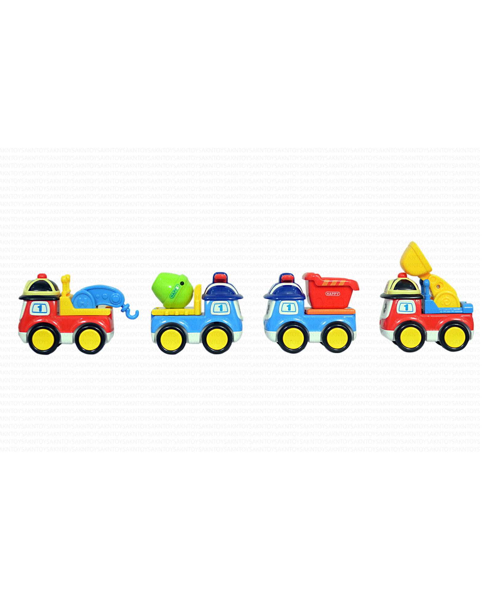 AKN TOYS Small Kids Fire Truck Push n Go Toy Mini Toy set of 1 - Multicolor-image-15