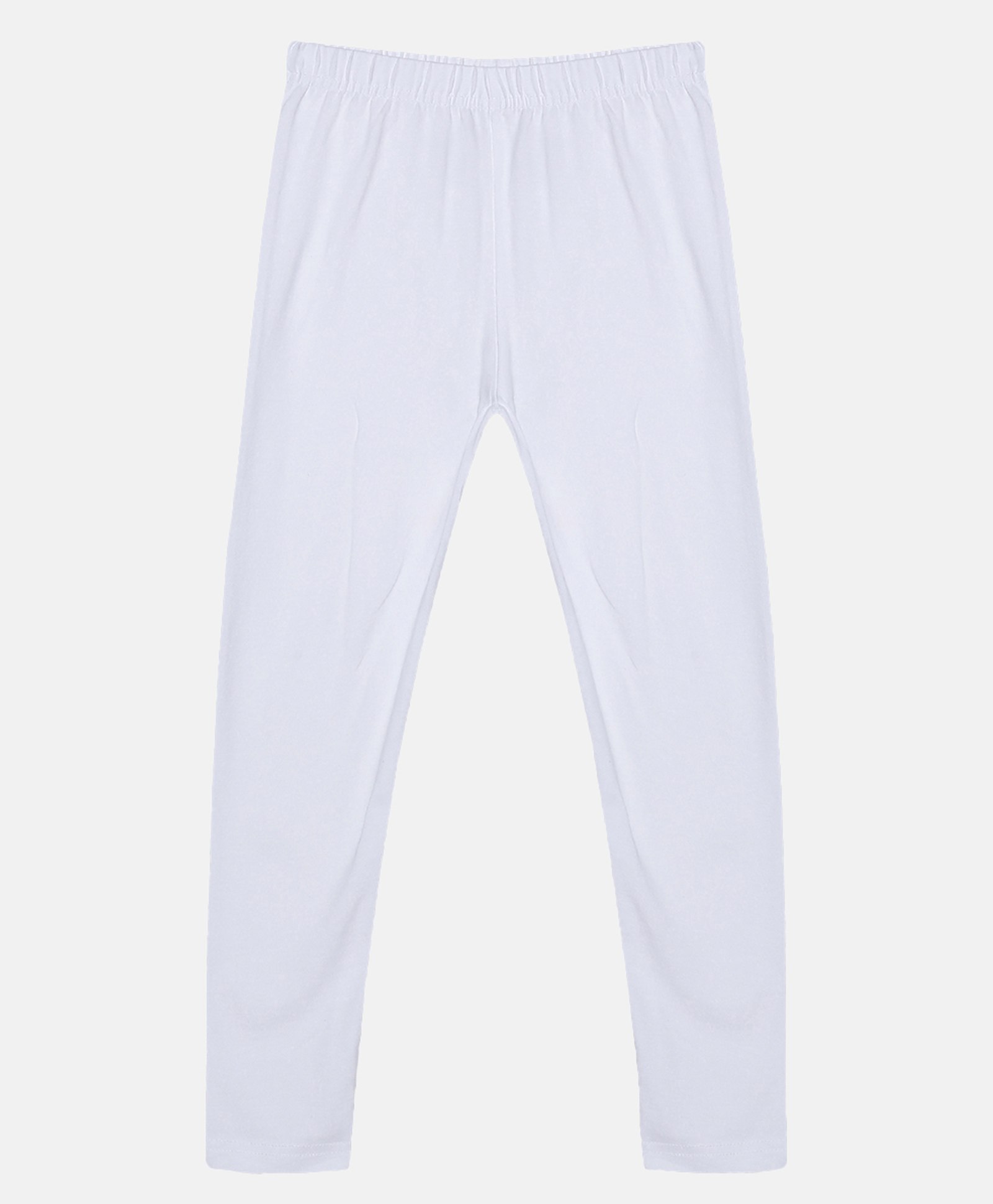Kiddopanti  Solid Leggings - White-image-1