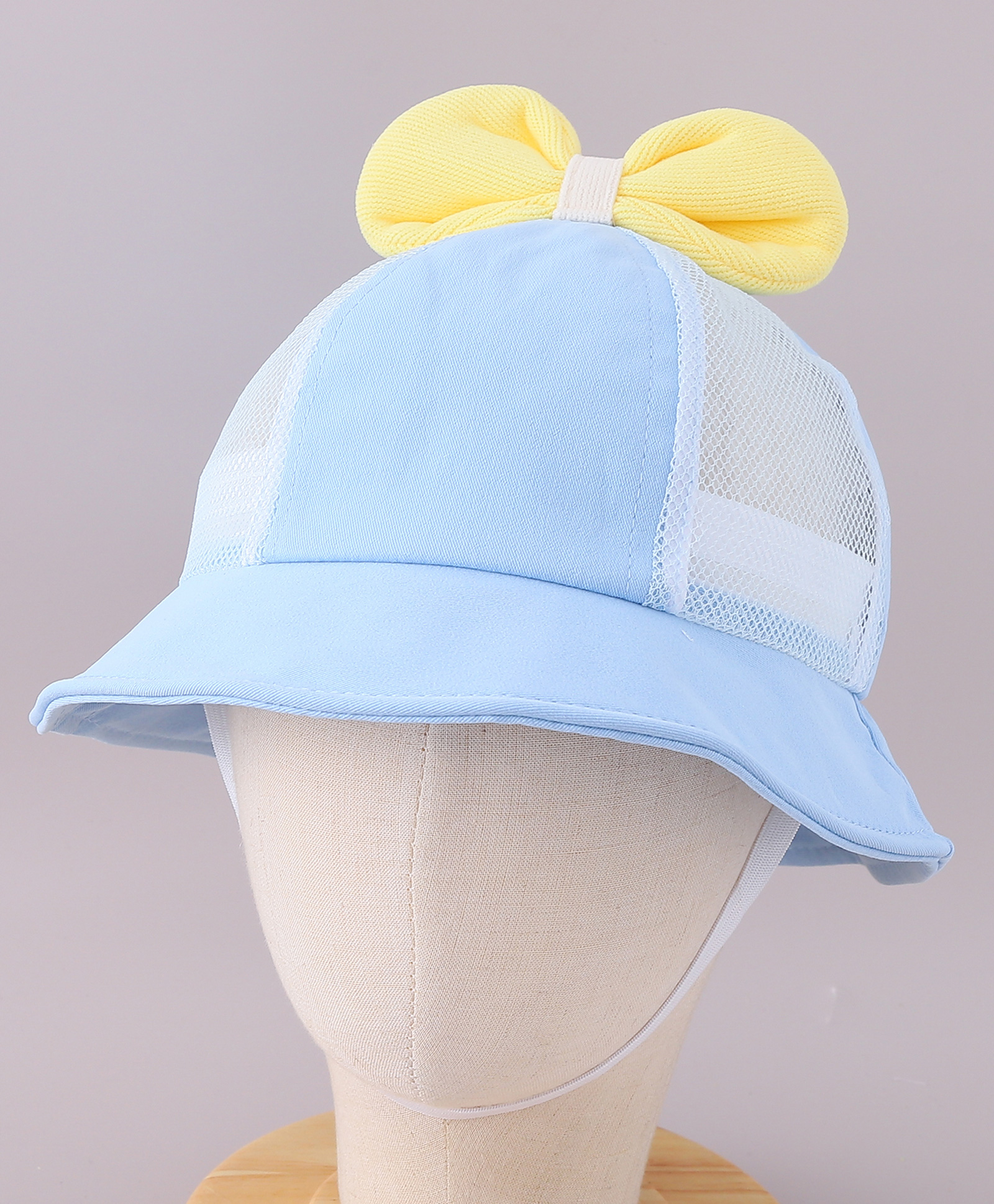 Kookie Kids Bucket Hat with Bow Applique Blue - Diameter 18 cm-image-13