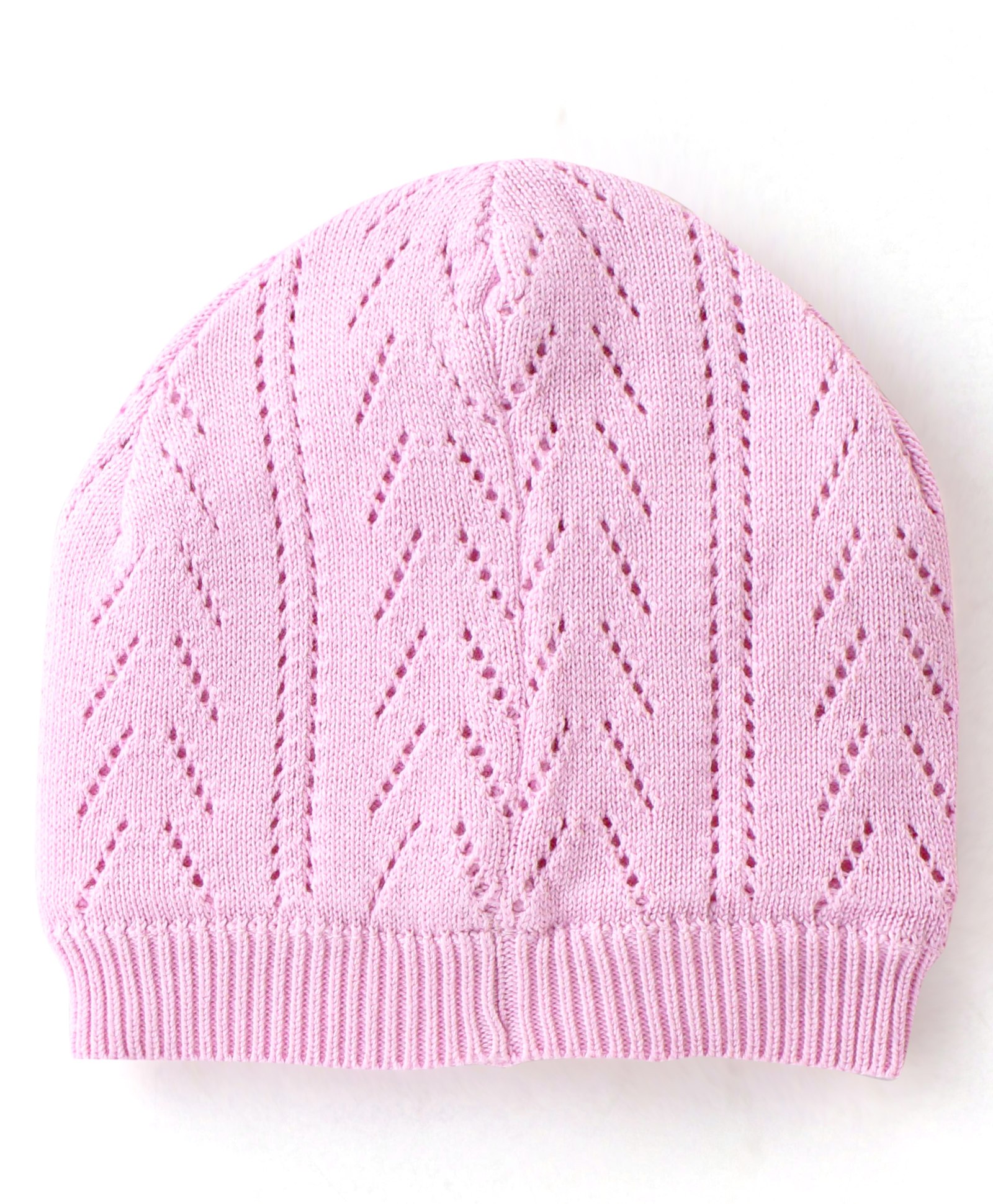 Babyhug 100% Cotton Knit Woollen Caps - Pink-image-24