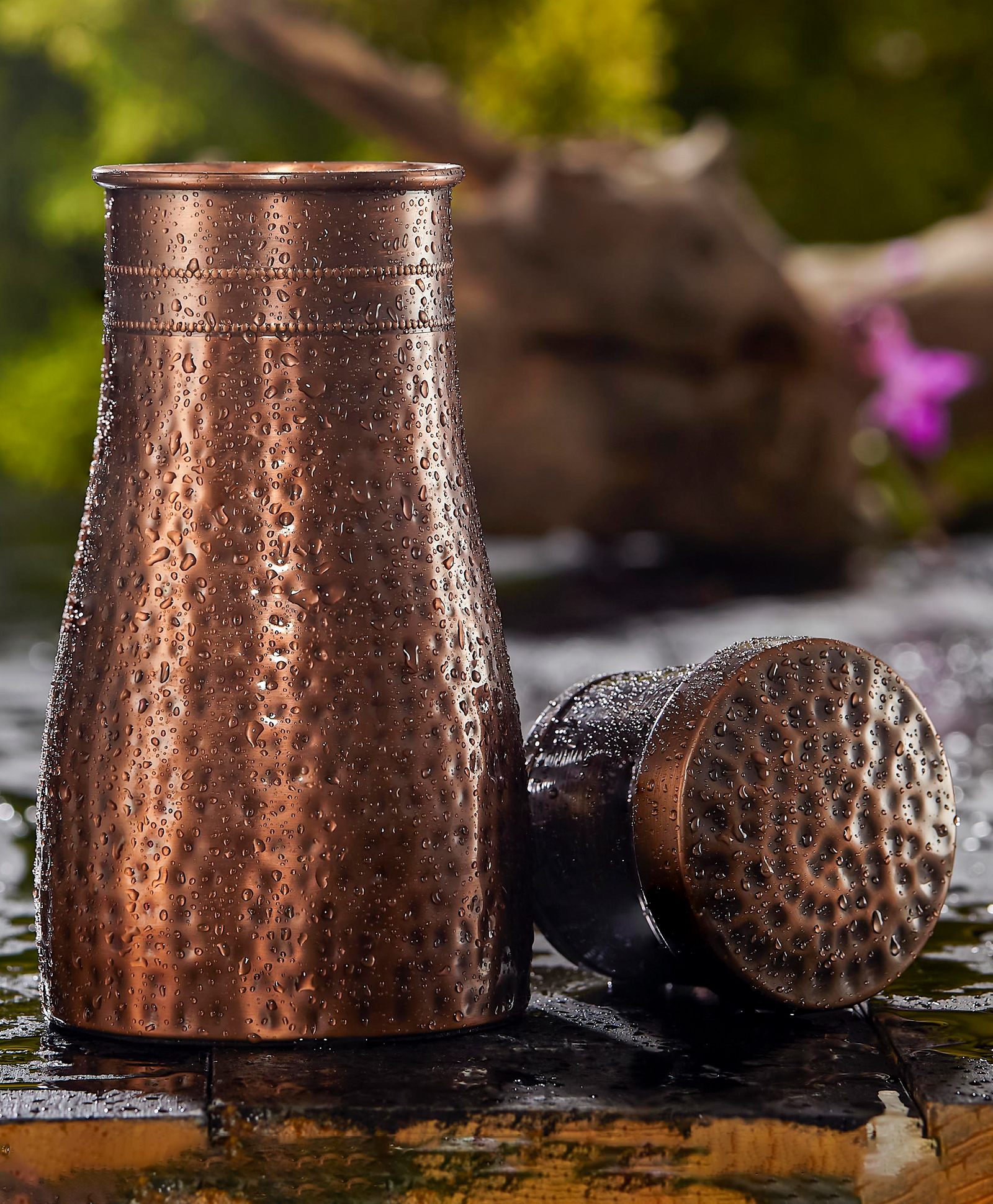Sarveda Copper Bedroom Jar - 1000 ml-image-2
