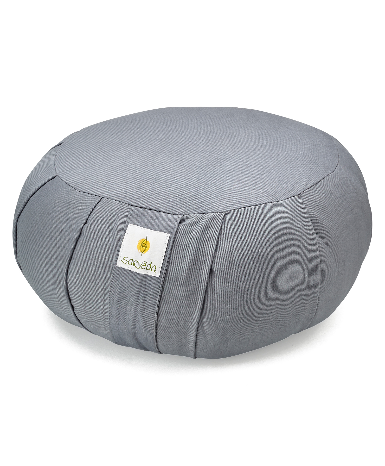 Sarveda Round Zafu Meditation and Yoga Cushion - Grey-image-6