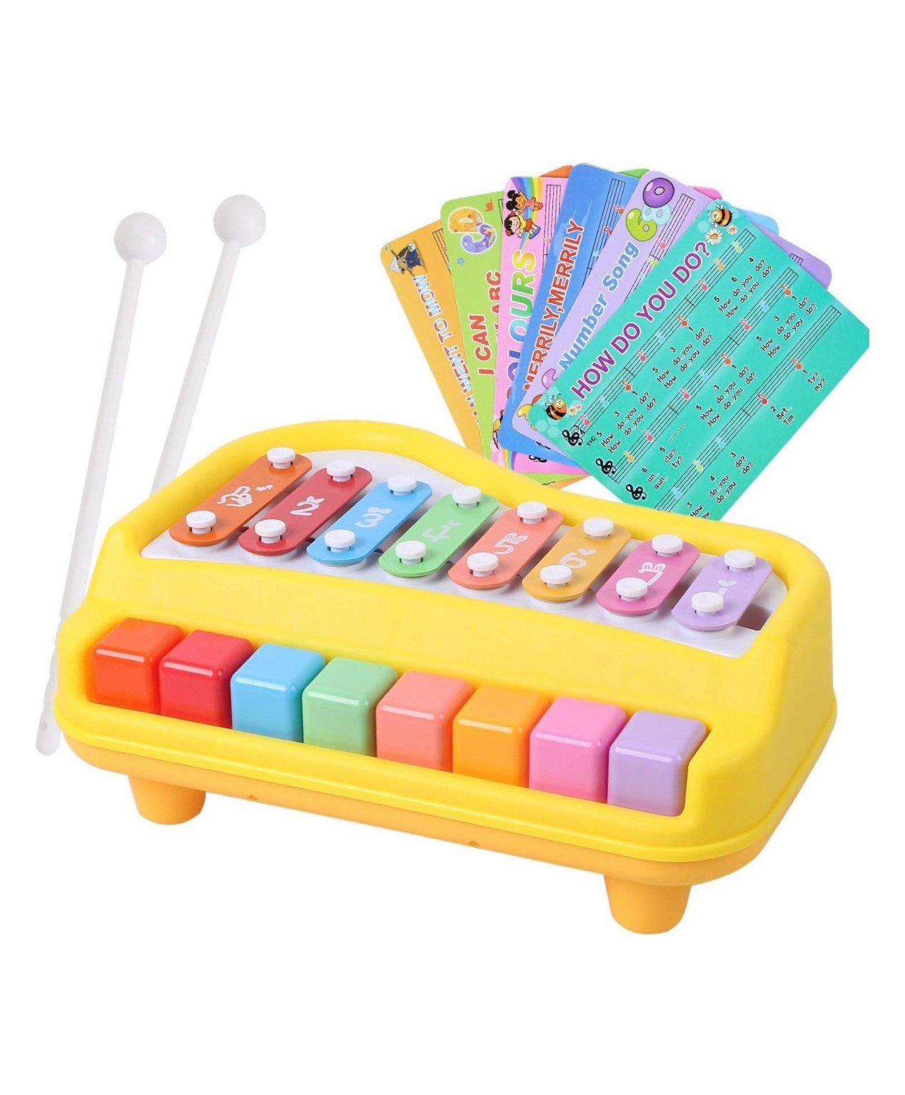 ARCADE TOYS Baby Piano Xylophone Toy (Color May Vary)-picture-21