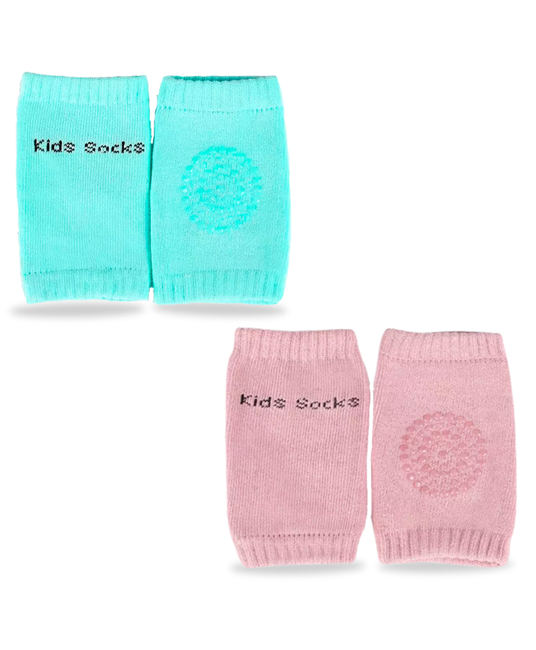 Chinmay Kids Knee Pads for Baby, Anti-Slip Padded Stretchable Elastic Cotton Soft Comfortable Baby Knee Pads Soft Mesh Breathable, Elbow Cushion Pad Pack of 2 Green, Pink-image-45
