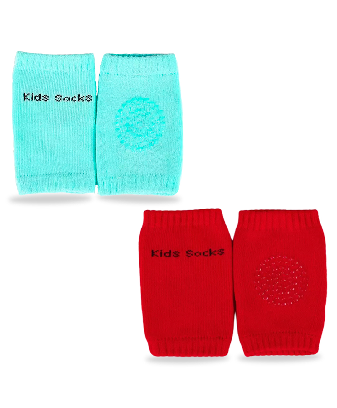 Chinmay Kids Knee Pads for Baby, Anti-Slip Padded Stretchable Elastic Cotton Soft Comfortable Baby Knee Pads Soft Mesh Breathable, Elbow Cushion Pad Pack of 2 Green, Red-image-36