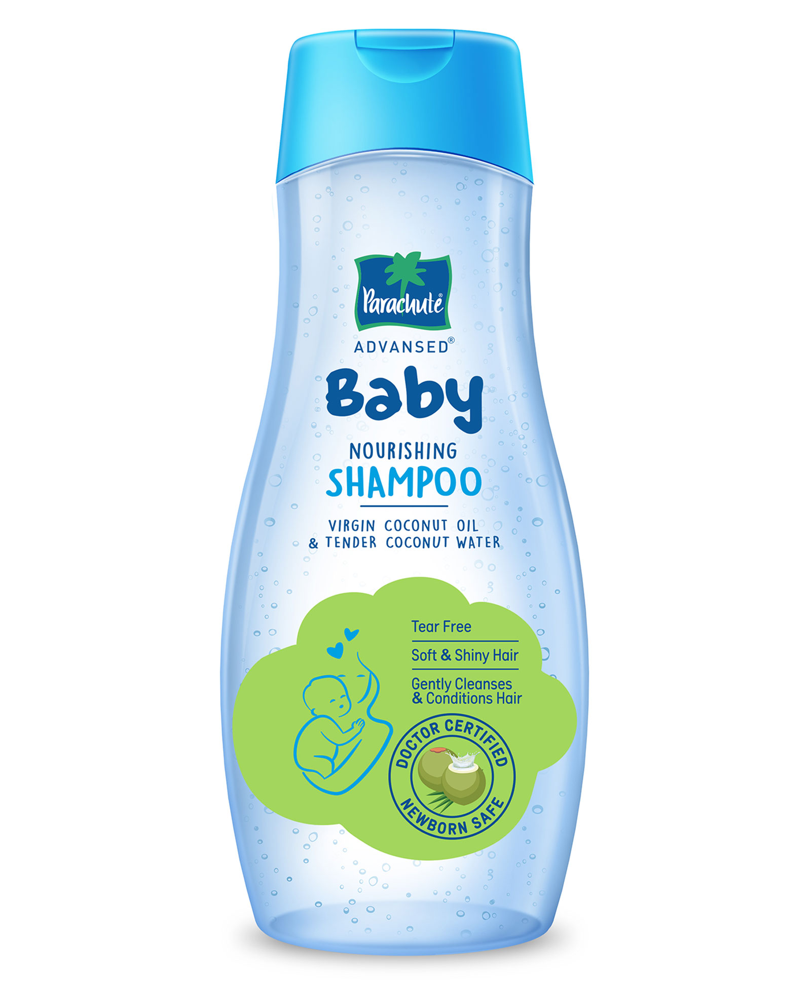 Parachute Advansed Baby Shampoo for Kids  Doctor Certified  Tear Free  Tender Coconut Water & Virgin Coconut Oil  Soft & Shiny Hair-  410ml