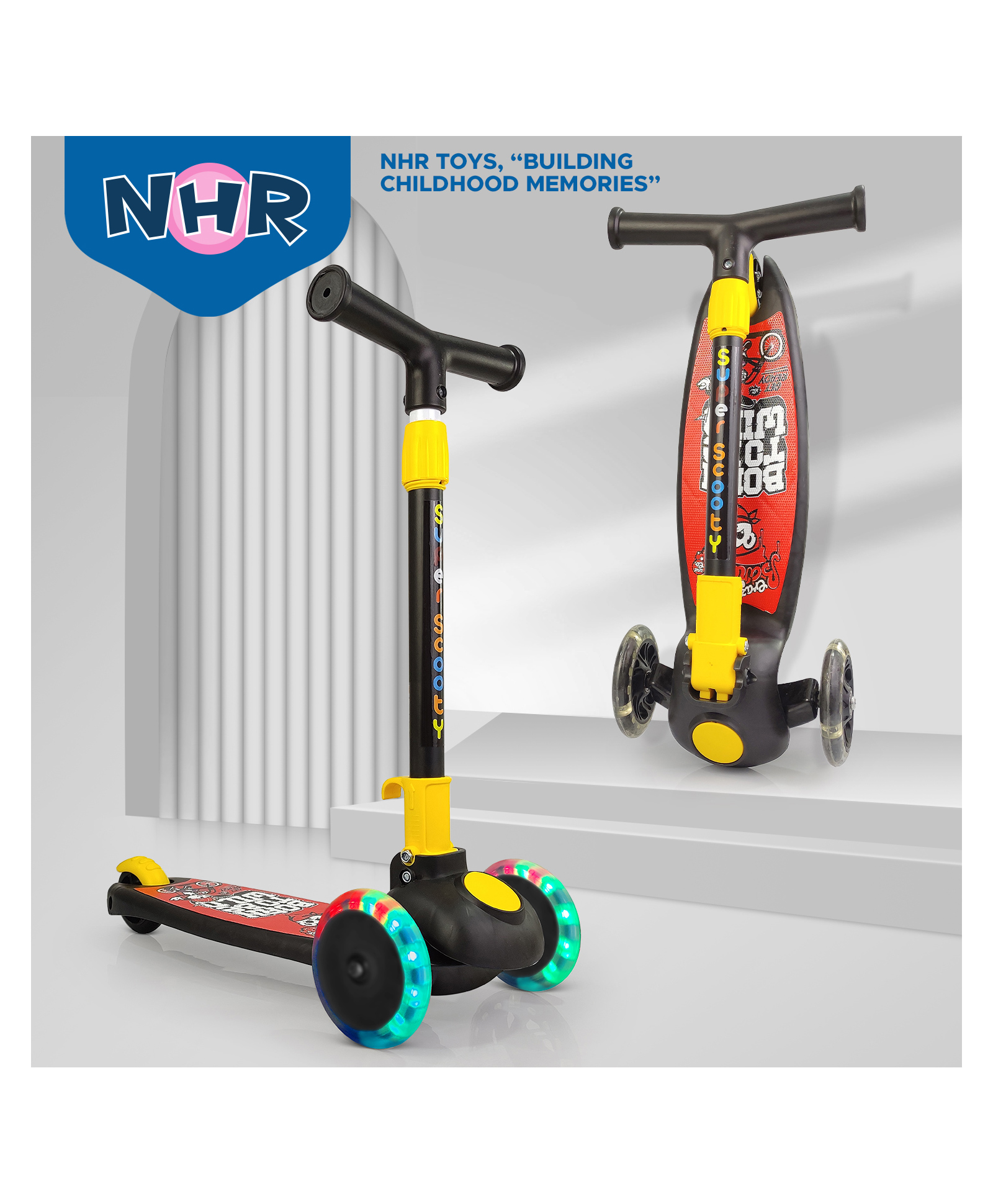 NHR XKG-009 Smart Kick Scooter with 3 Level Adjustable Height- Black-image-31