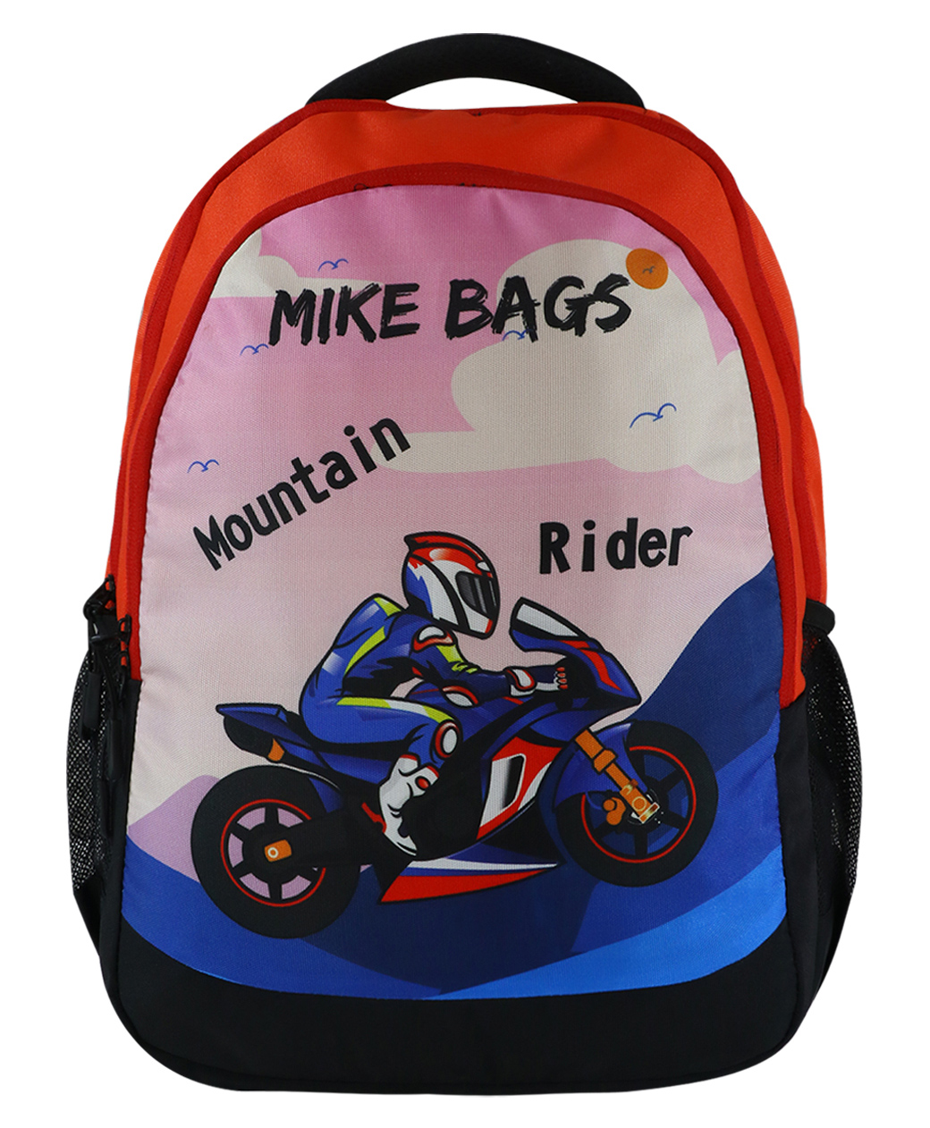 Mike Bags Junior Backpack Mountain Rider Red - Height 18 Inches-image-15