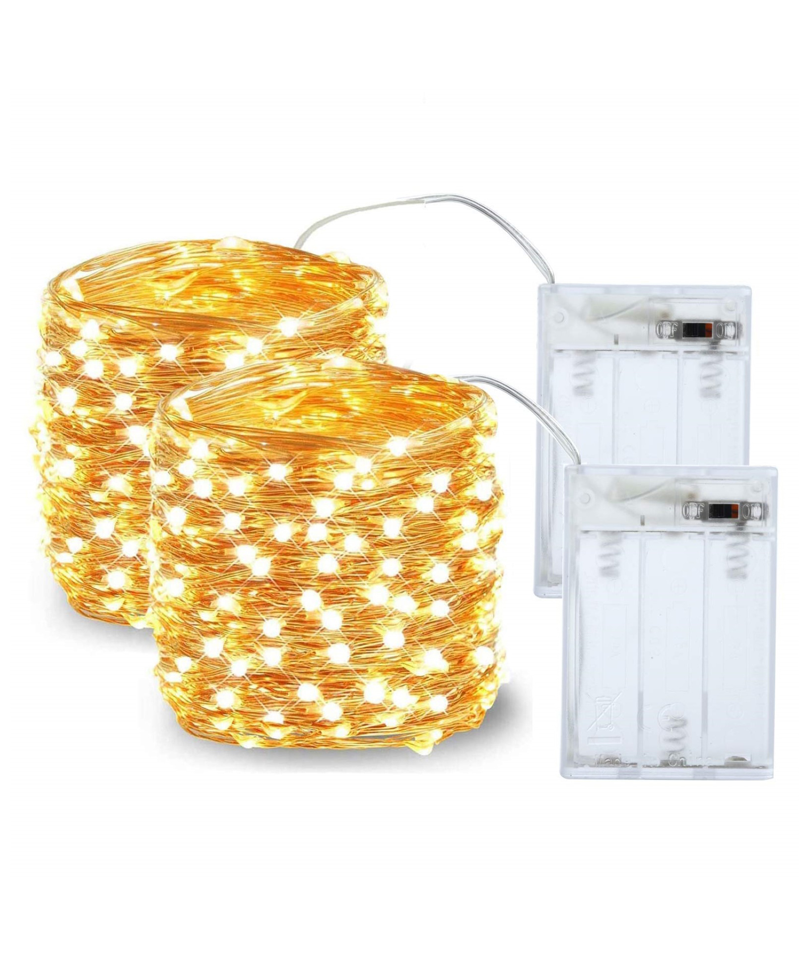Bubble Trouble 2 Pack LED String Light with Copper Wire Decoration - Golden-image-44