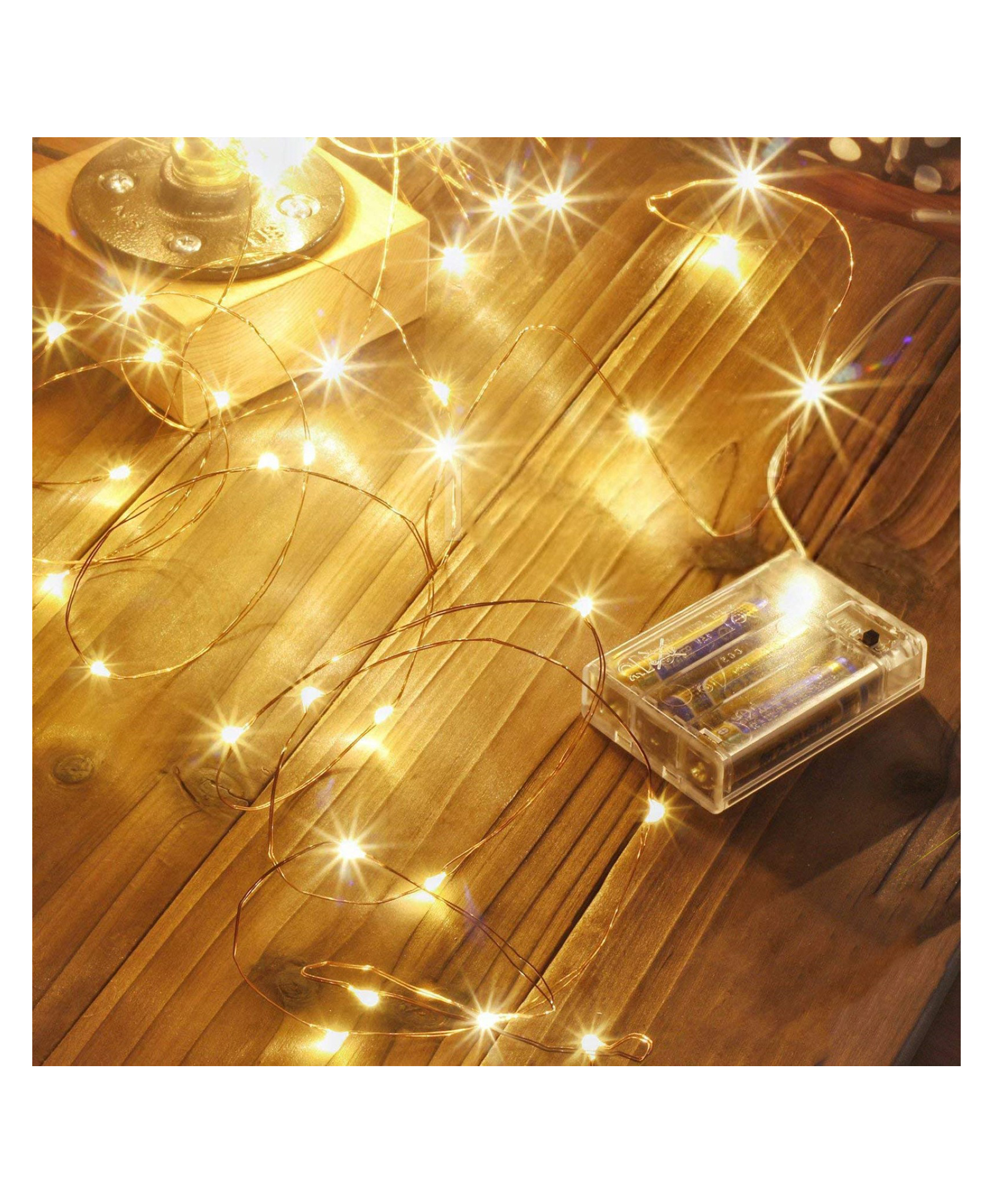 Bubble Trouble  String Light Battery Powered Decorative Copper Wire LED Warm White Fairy Light for Outdoor/Indoor Wedding Christmas Festive Decoration 500 cm-image-2