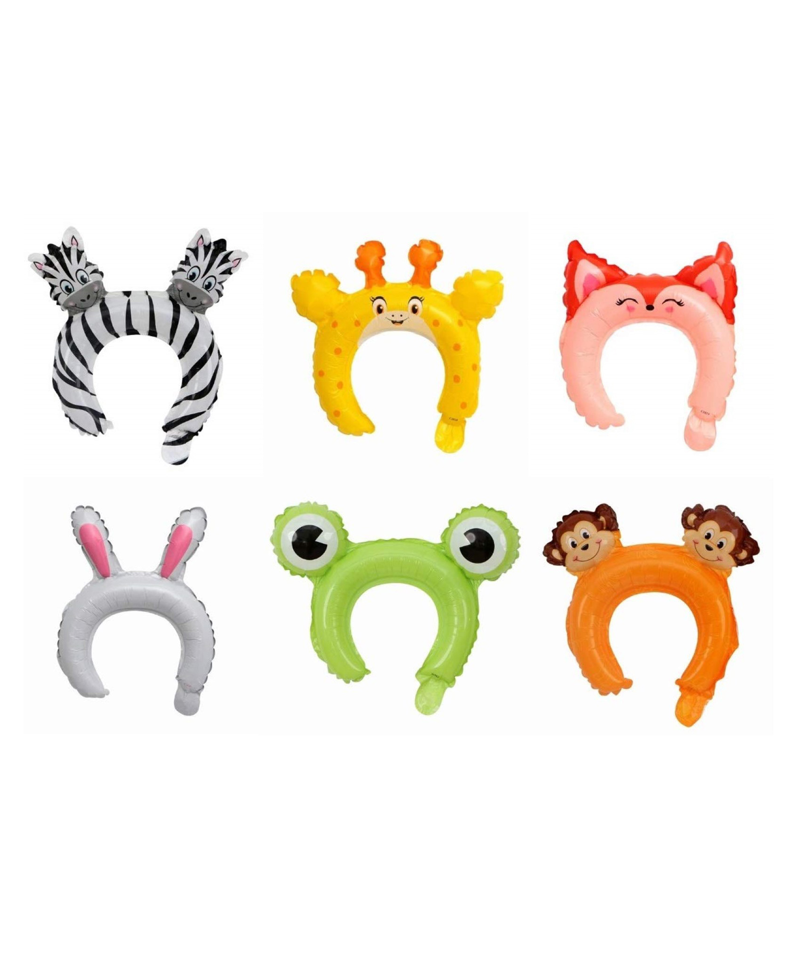 Bubble Trouble Theme Foil Balloons Headbands Jungle Theme  Multicolor - Pack of 6-image-35