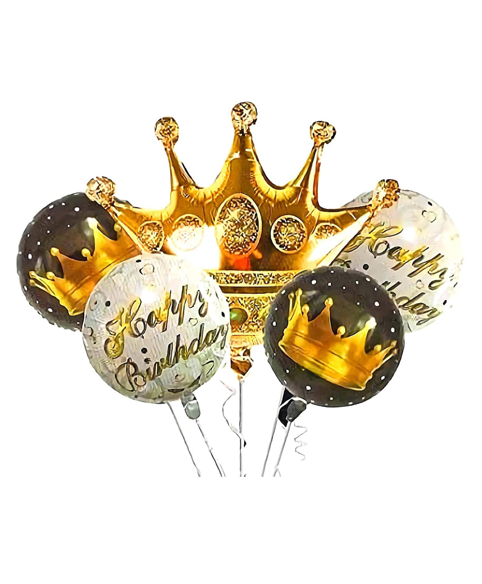 Bubble Trouble King Crown Theme Party Balloon - Set of 5 Pcs-picture-22