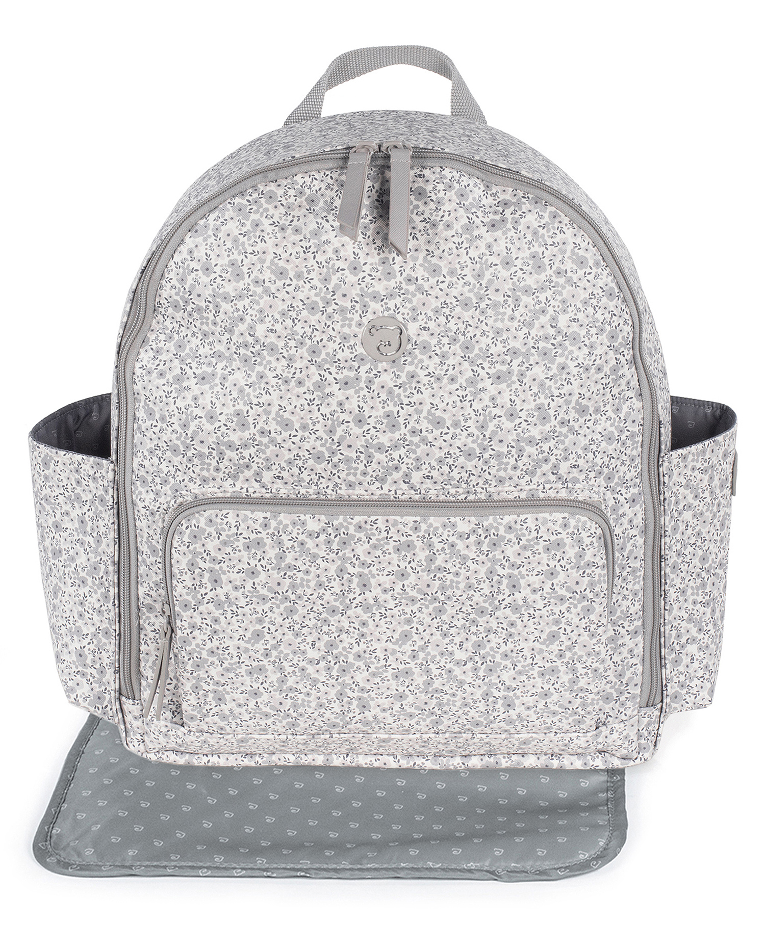 Pasito a Pasito Flower Mellow Grey Backpack Diaper Changing Bag-picture-29