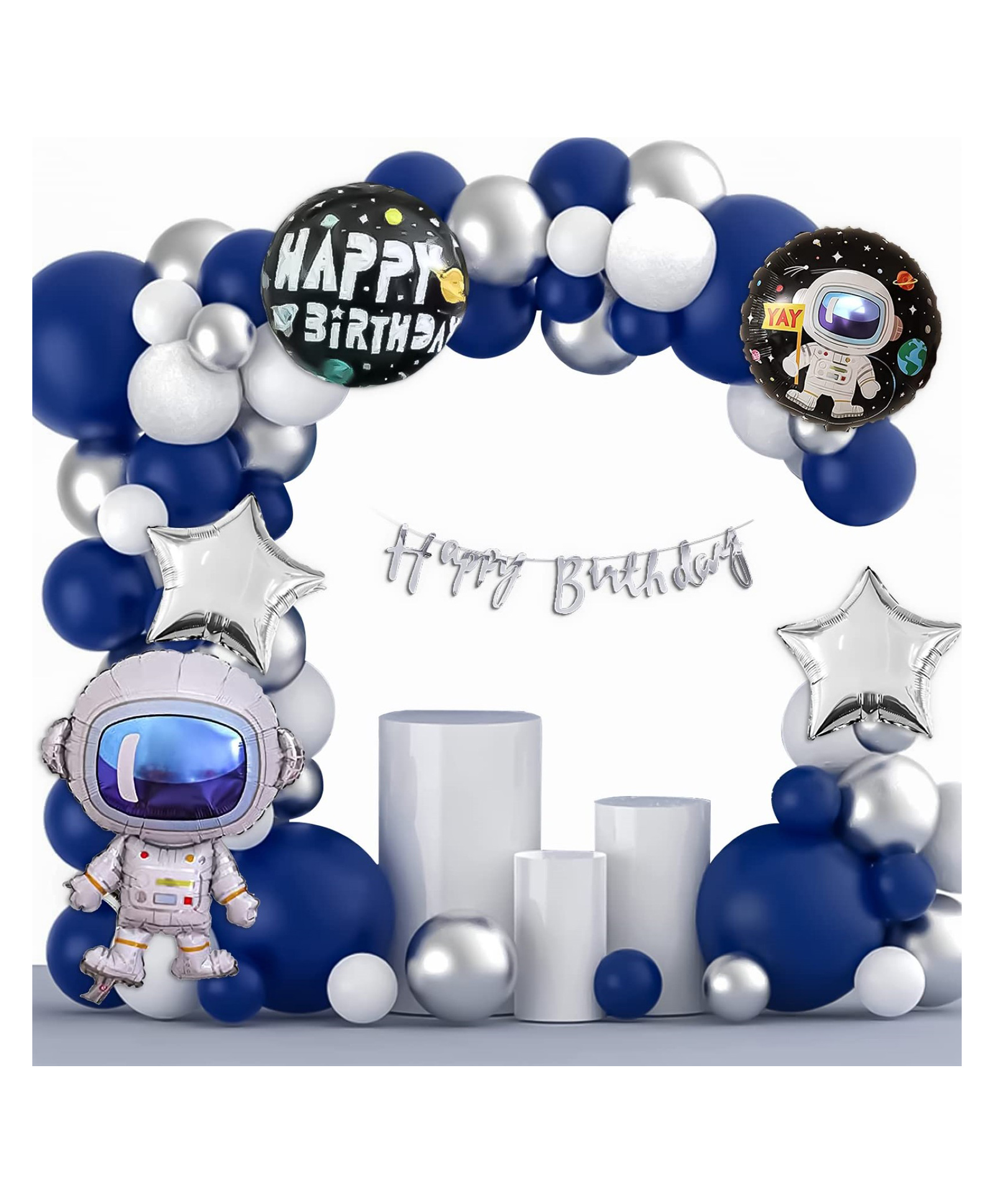 Bubble Trouble Theme Happy Birthday Decoration Items Balloons Set - Multicolour-image-27