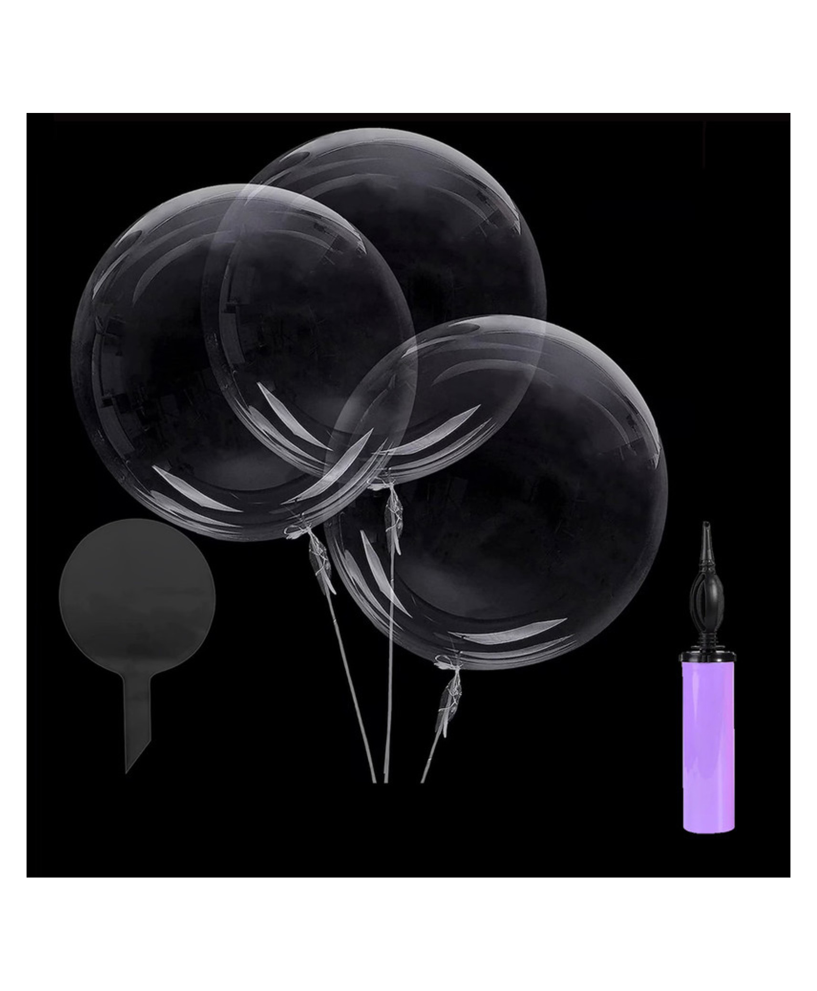 Bubble Trouble Transparent Bobo Balloons Birthday Wedding Anniversary Indoor Outdoor Deor items Decoration Family Reunion Party Supplies Items Pack of 36-image-47