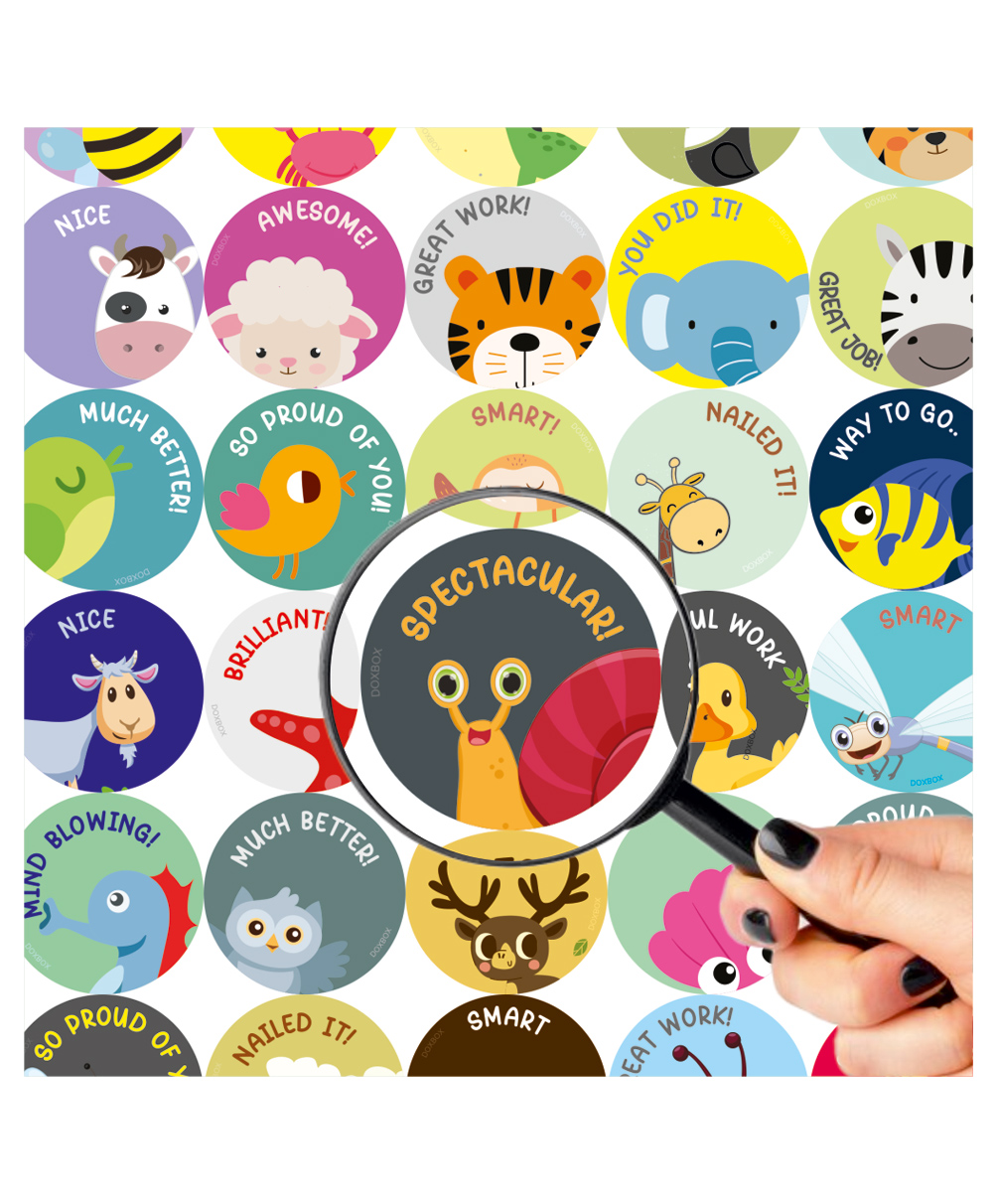 Doxbox Reward Labels Pack of 126 - Multicolor-image-34