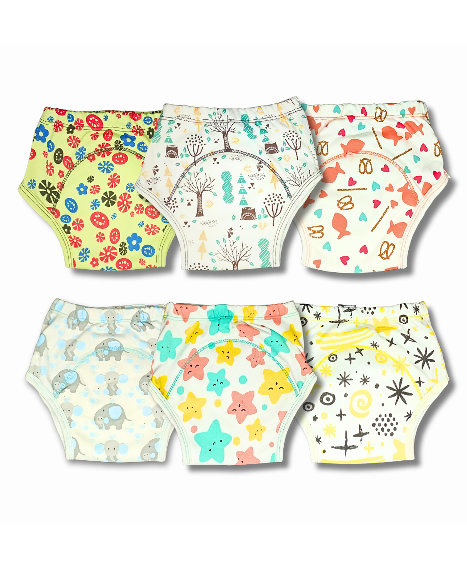 Kindermum Set of 6 Training Pants Large - Multicolor-picture-12