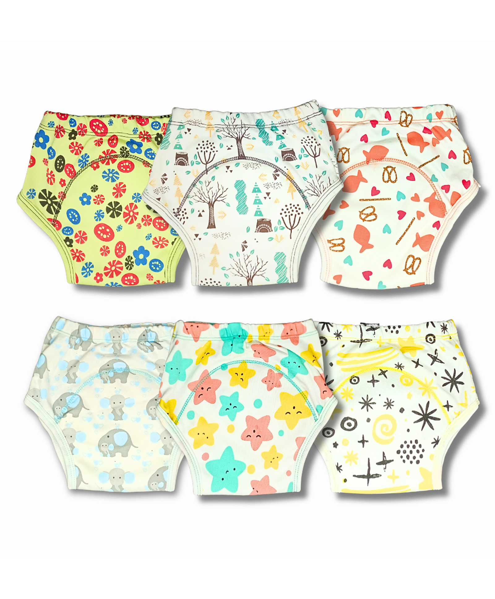 Kindermum Set of 6 Training Pants Extra Large - Multicolor-picture-11