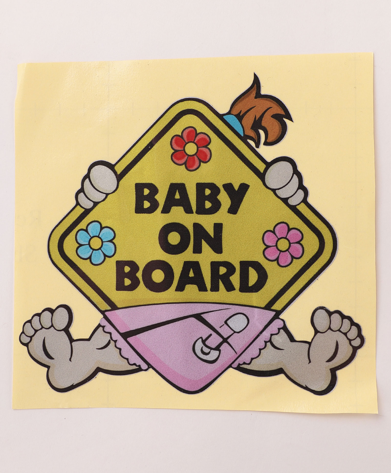 fab n funky Baby On Board Car Sticker -Multicolor-picture-14
