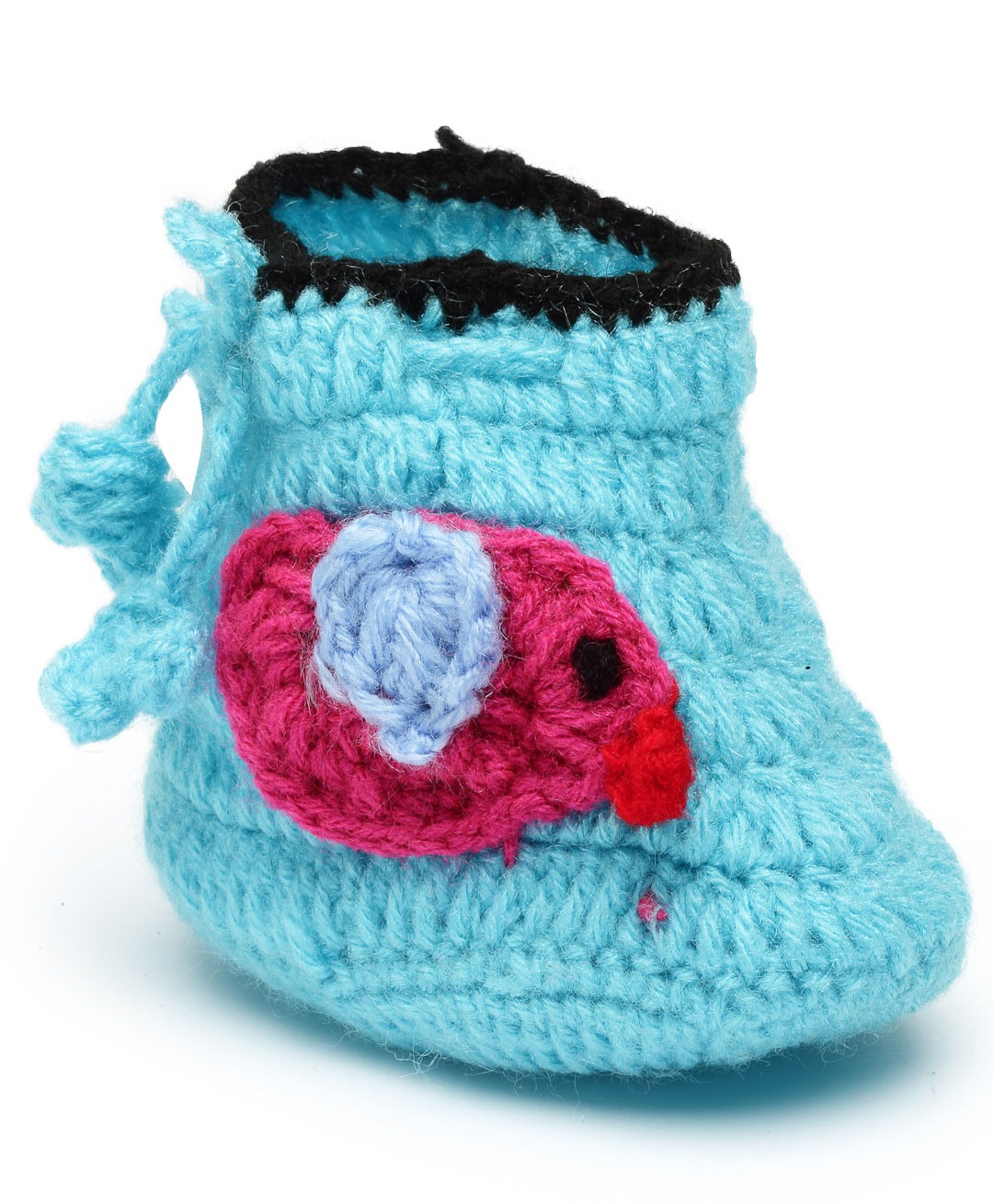 MayRa Knits Brid Detailed Hand Knitted Booties - Blue-picture-27