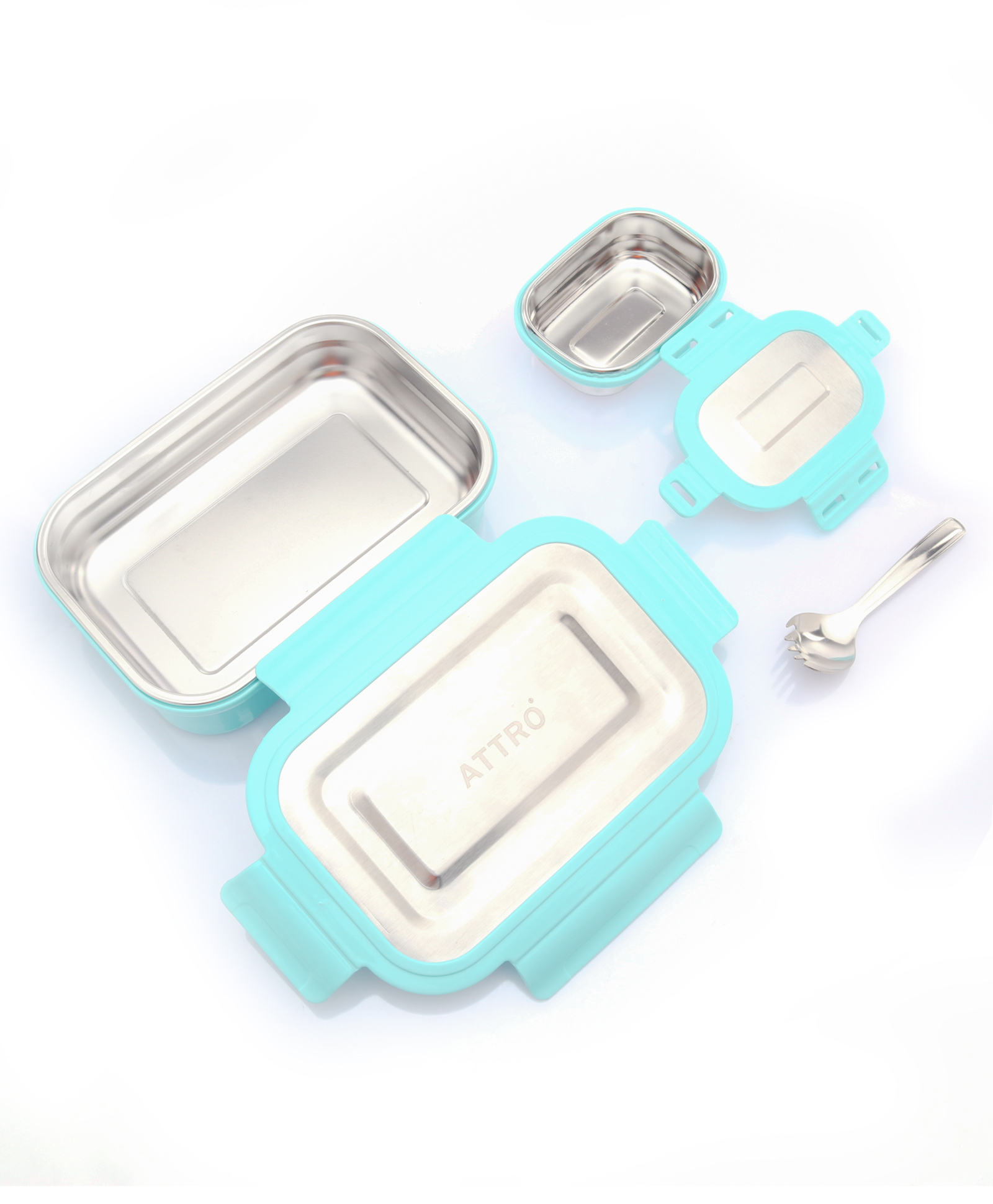 Attro Hotmate Stainless Steel Insulated Airtight Leak Proof Lunch Box - Pastel Green-picture-35