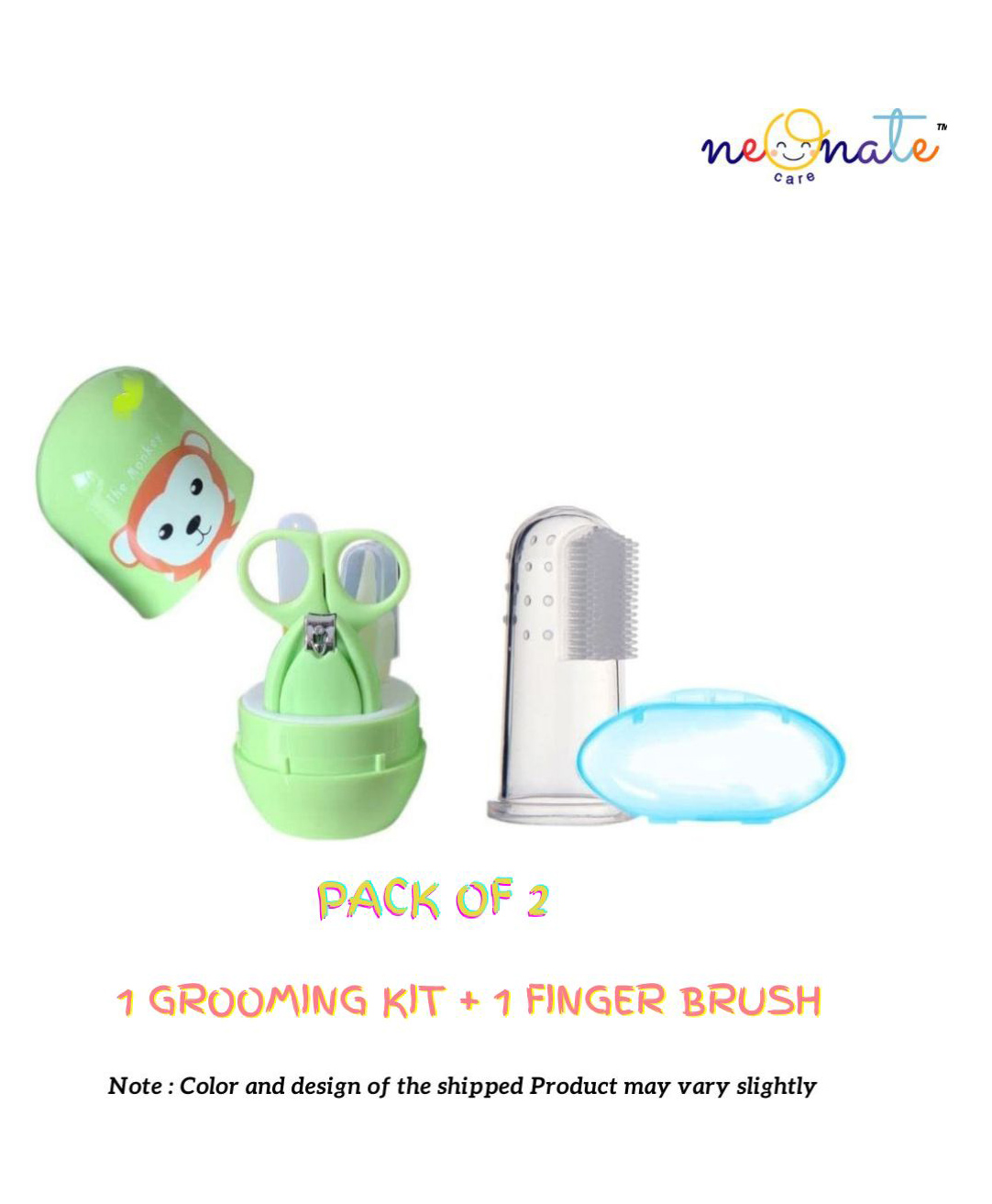 NeonateCare Baby Grooming Manicure & Pedicure Nail Kit for Newborns ( Oval GK -  finger Brush)  - Multicolor ( color and design may vary)-picture-43