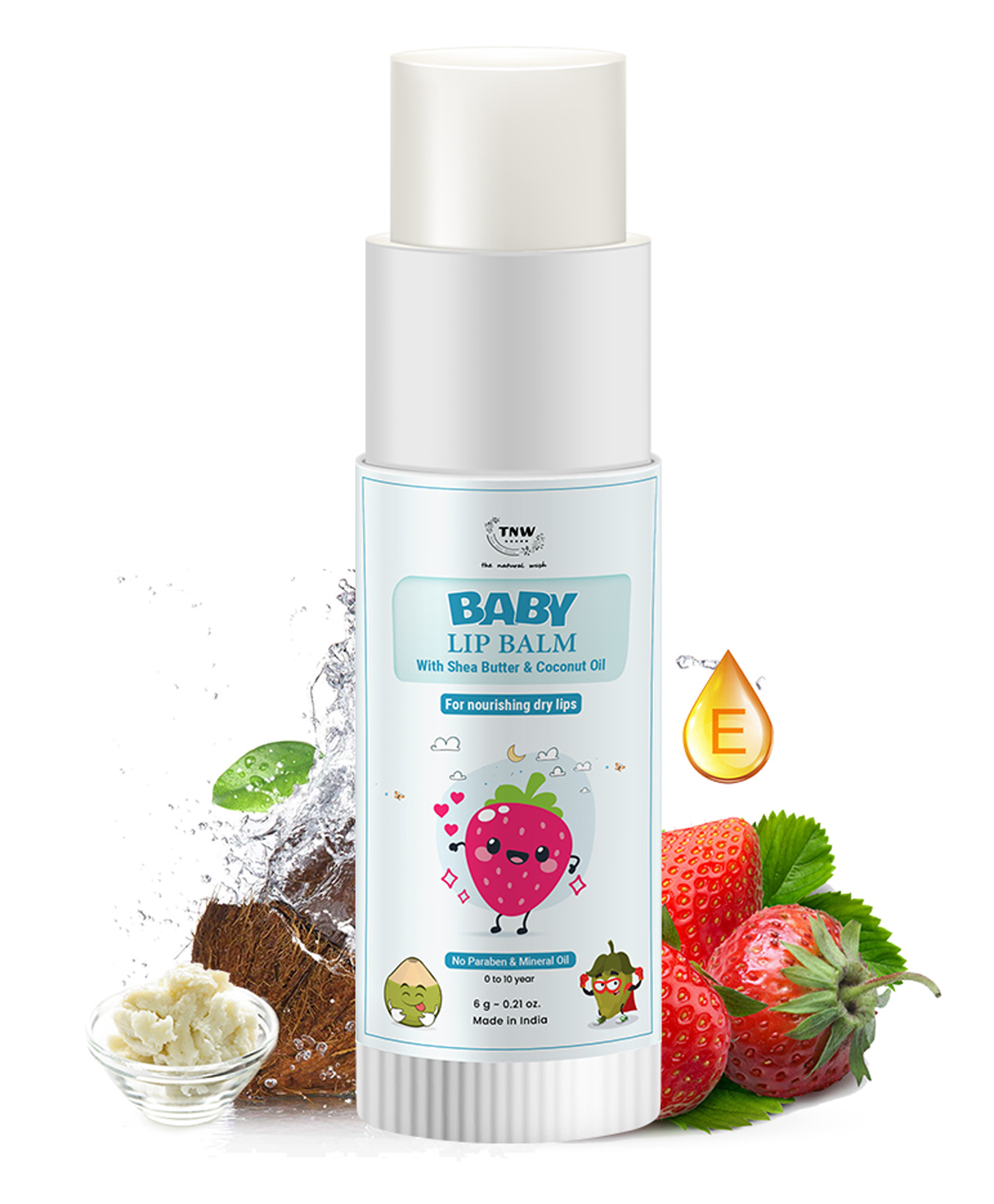 The Natural Wash Baby Lip Balm with Shea Butter & Coconut Oil - 6 g-image-6