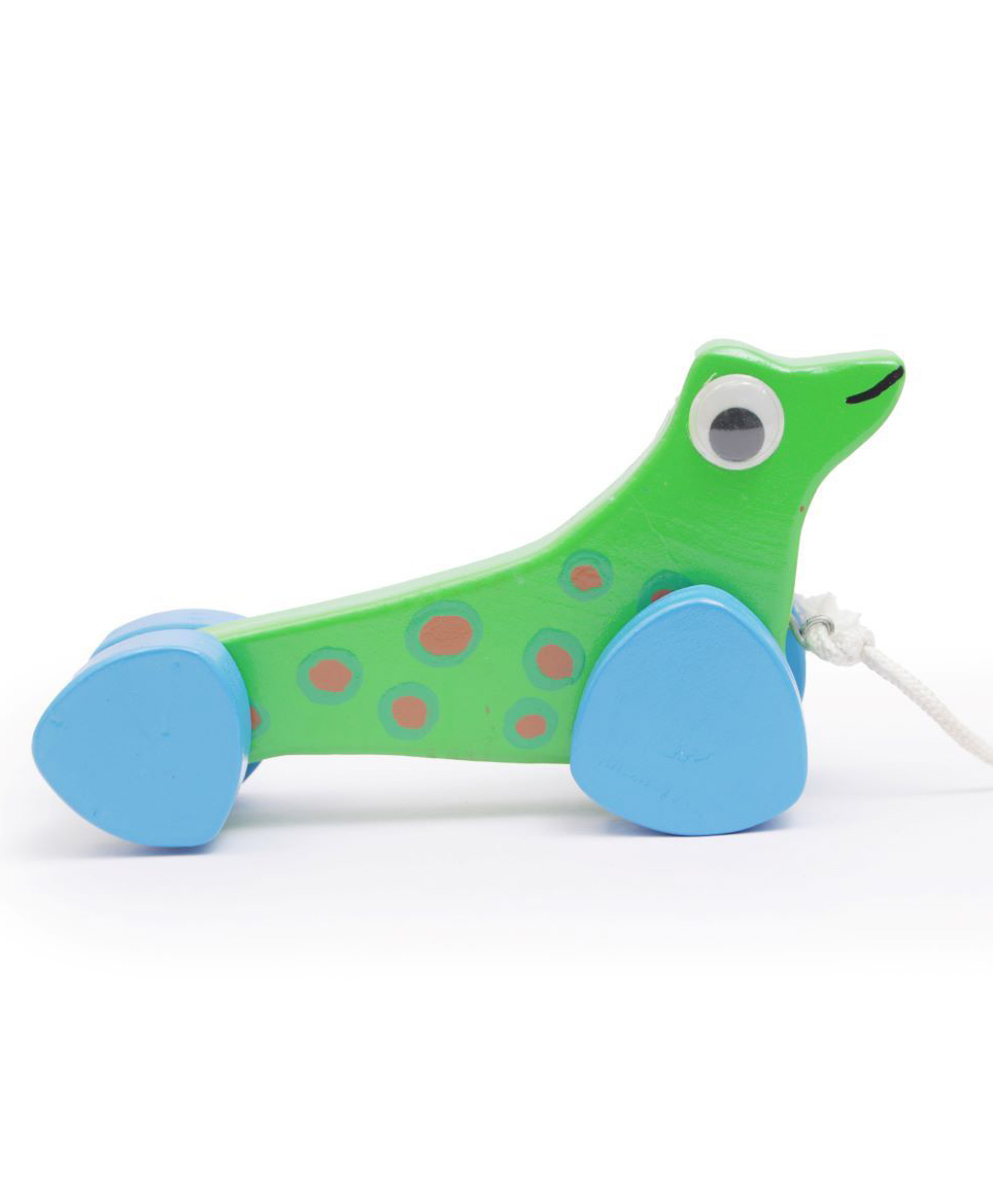OPA Toys  Wooden Pull toy - Push toy - Pull along Toy set (SEA LION) (Green) - Large Size (1 pcs)-image-23