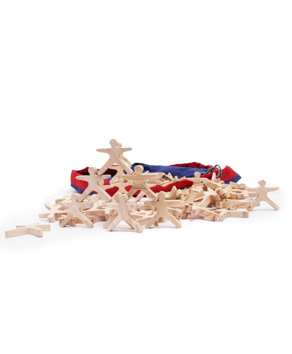 OPA Toys  Acrobots - Educational Balancing Wooden Toy, Giant Human Stacking Game - 100 Pieces (Mega set)-picture-14