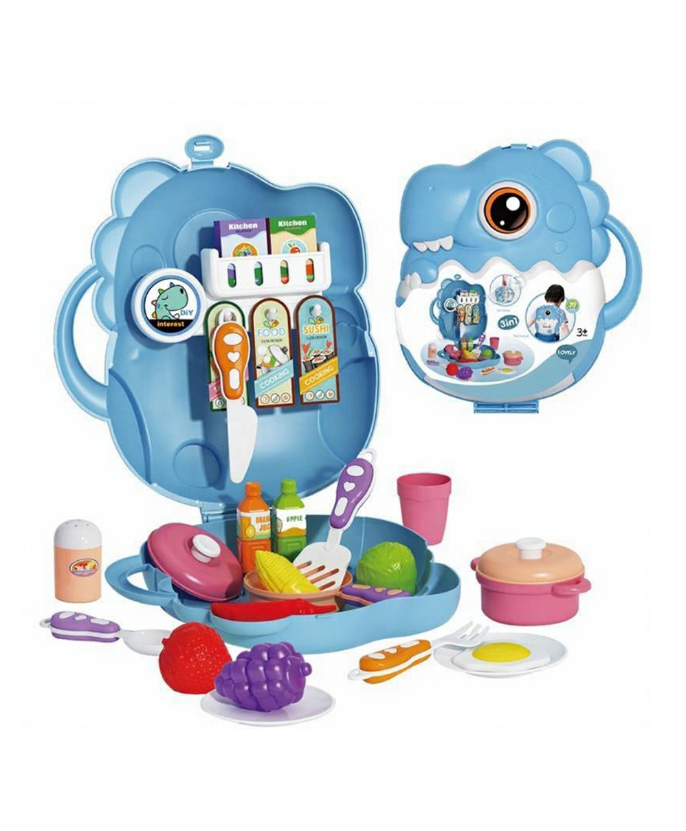 Rising Step Animal shape Back Pack Kitchen Set - Blue-picture-22