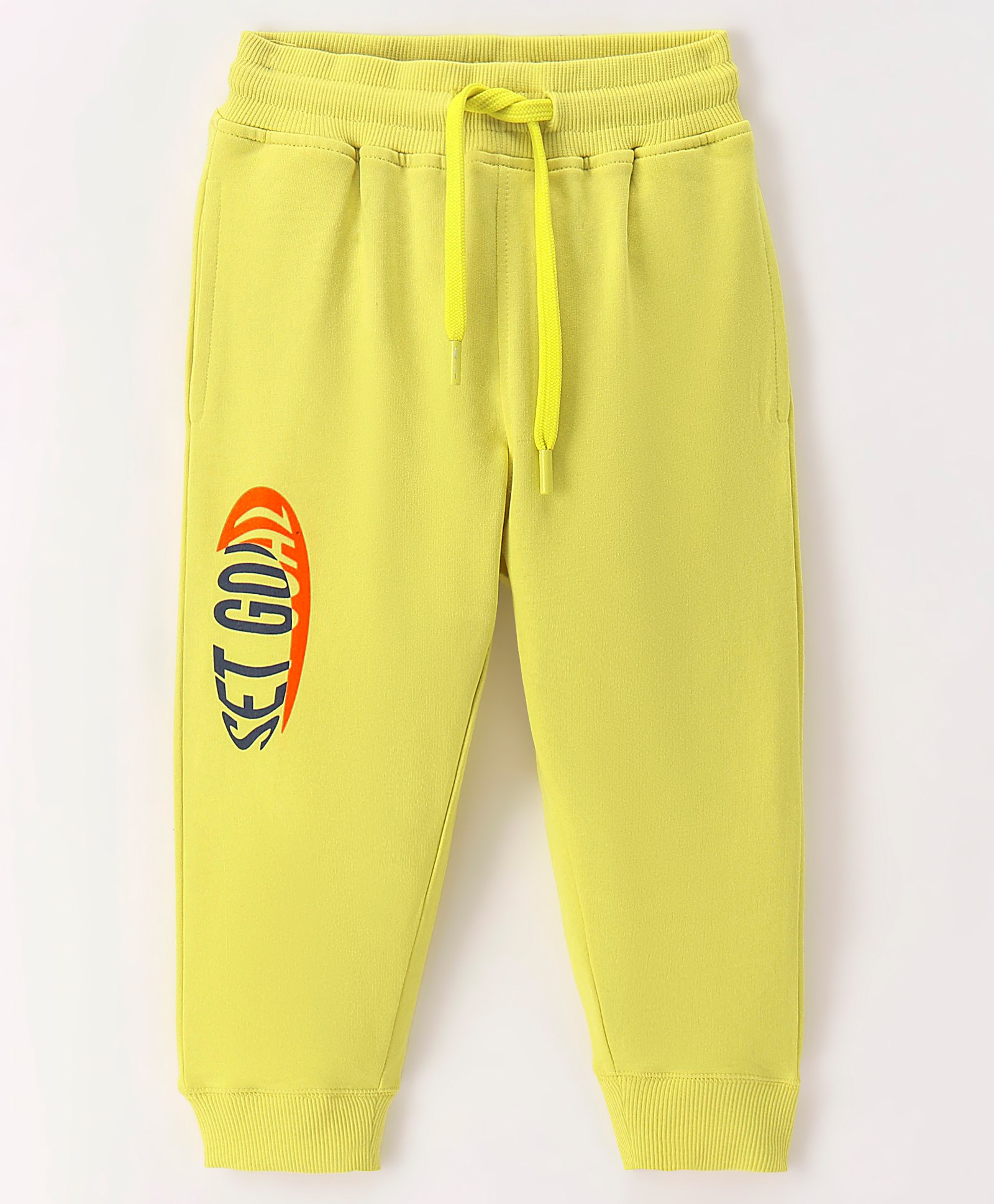 Doreme Terry Full Length Text Printed Lounge Pant - Titanium Yellow-picture-10