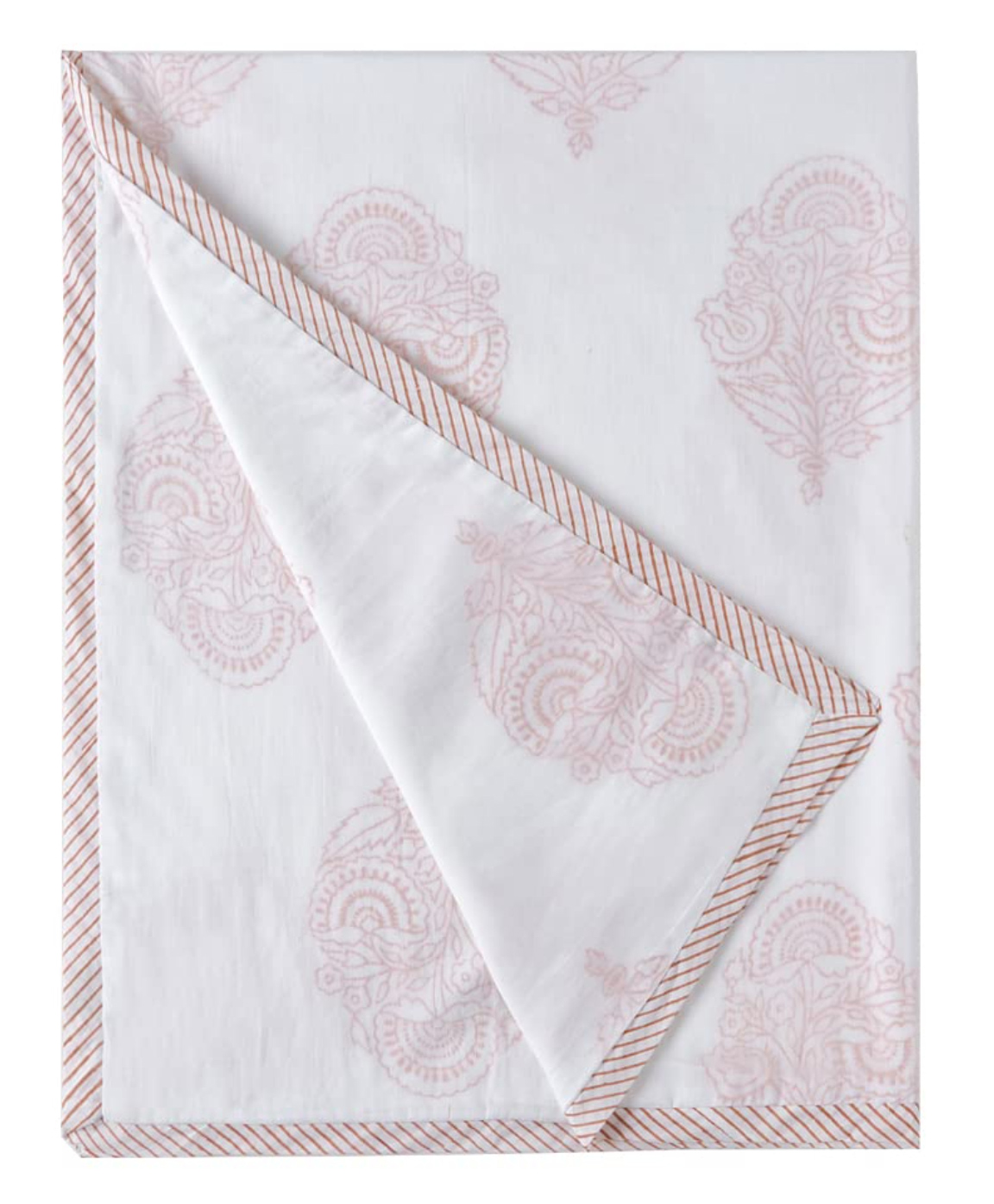 Malabar Baby Pink City Cotton Dohar- Multicolor-picture-19