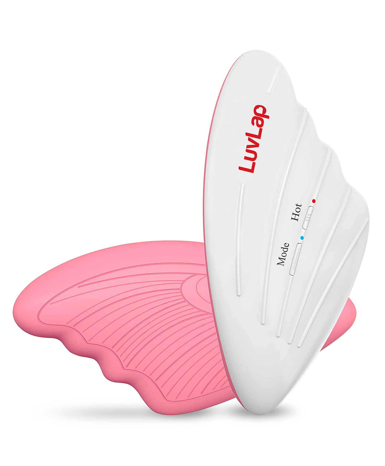 LuvLap 2 in 1 Warming Lactation Breast Massager - White & Pink-image-10