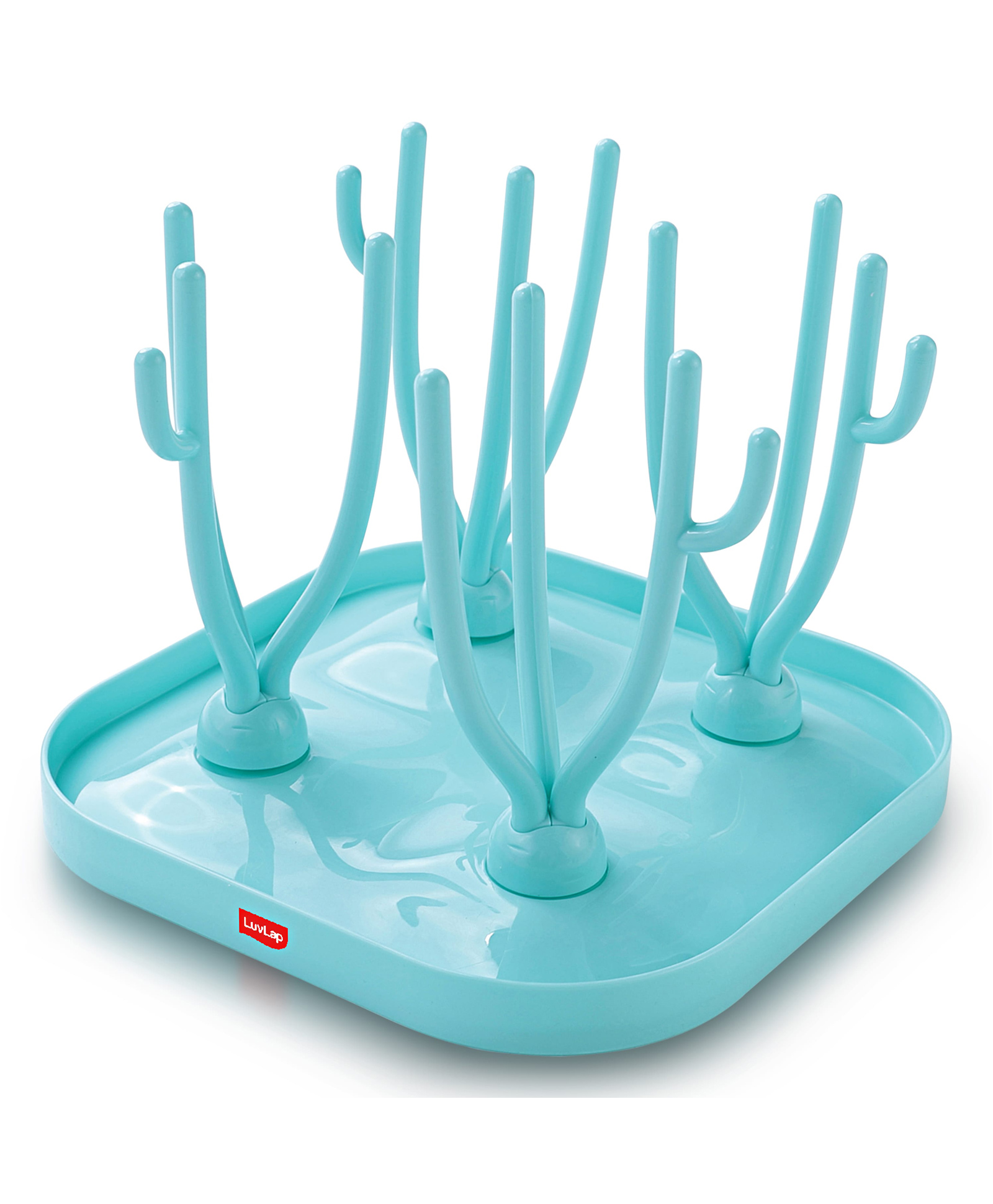 luvlap Luv Lap Baby Bottle Drying Rack with Branch Shaped Dryer- Blue-picture-20