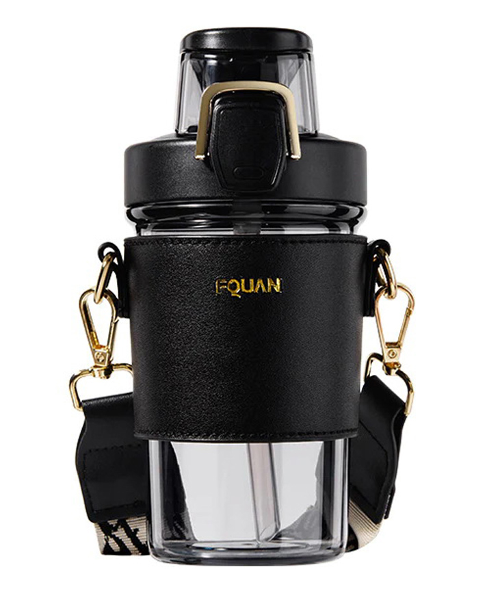 SCHOOLISH Water Bottle with Leather Holder Professional For Elegant Water Bottle Top Design Sports Plastic Water Double Ways - 500 ml (Color May Vary)-image-42