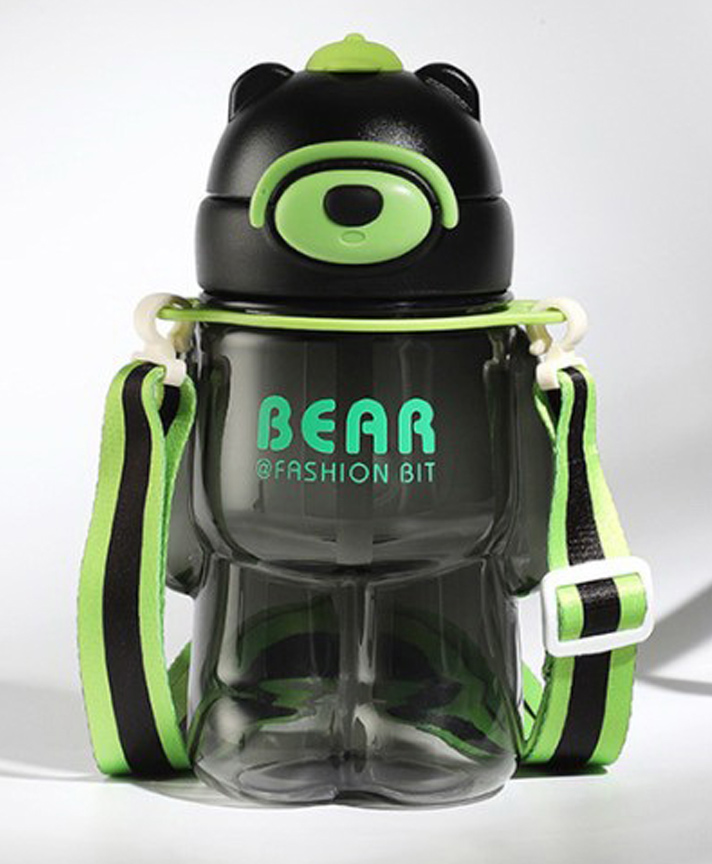 SCHOOLISH Cute Design Water Bottle with Sipper and Strap - 800 ml COLOR MAY VARY-image-9