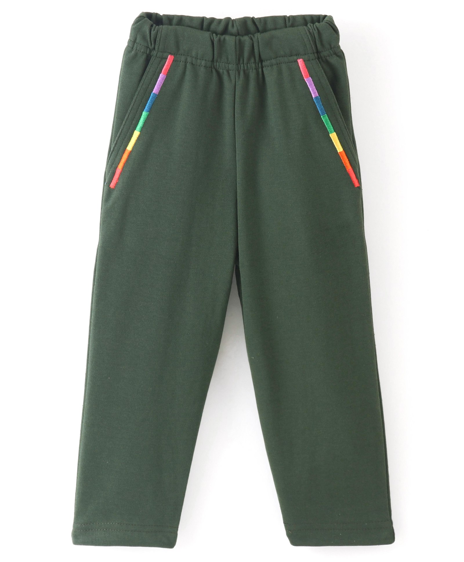 Fido Cotton Jersey Full Length Leggings Solid Color - Green-picture-26