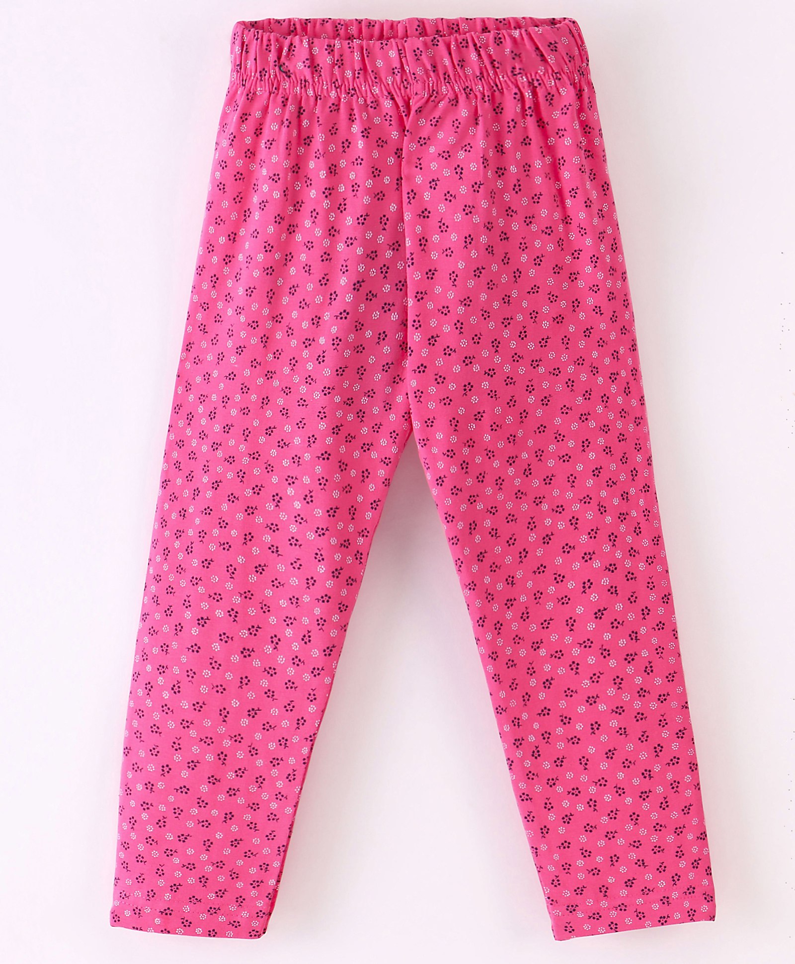 Fido Cotton Jersey Full Length Legging With Floral Print - Pink-picture-17